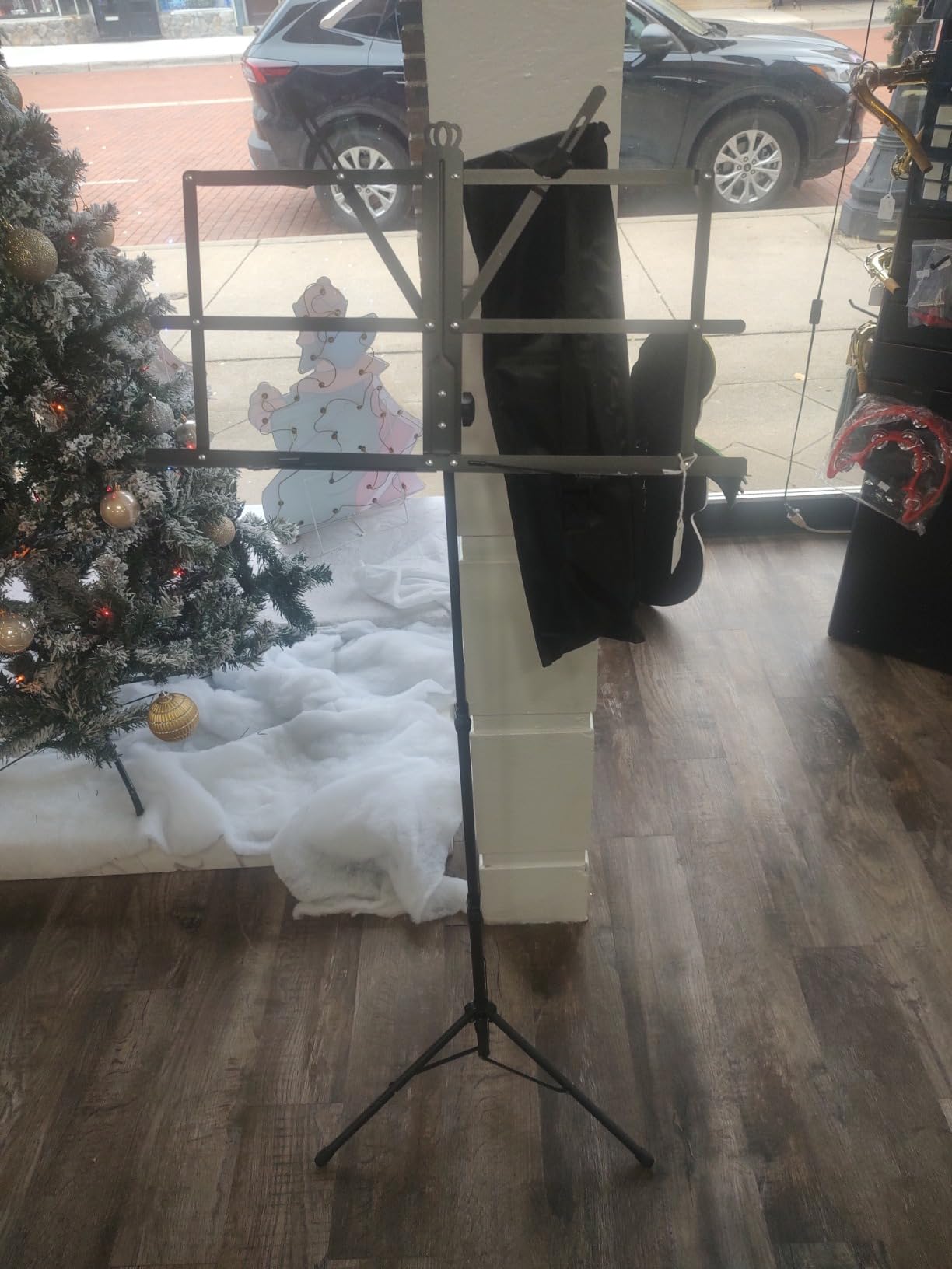 IRONTREE Sheet Music Stand with Clamp and Carrying Bag - 2 in 1 Dual-Use Desktop Book Stand, Portable and Lightweight, Designed for Kids to Carry Around (Black) customer photo 2