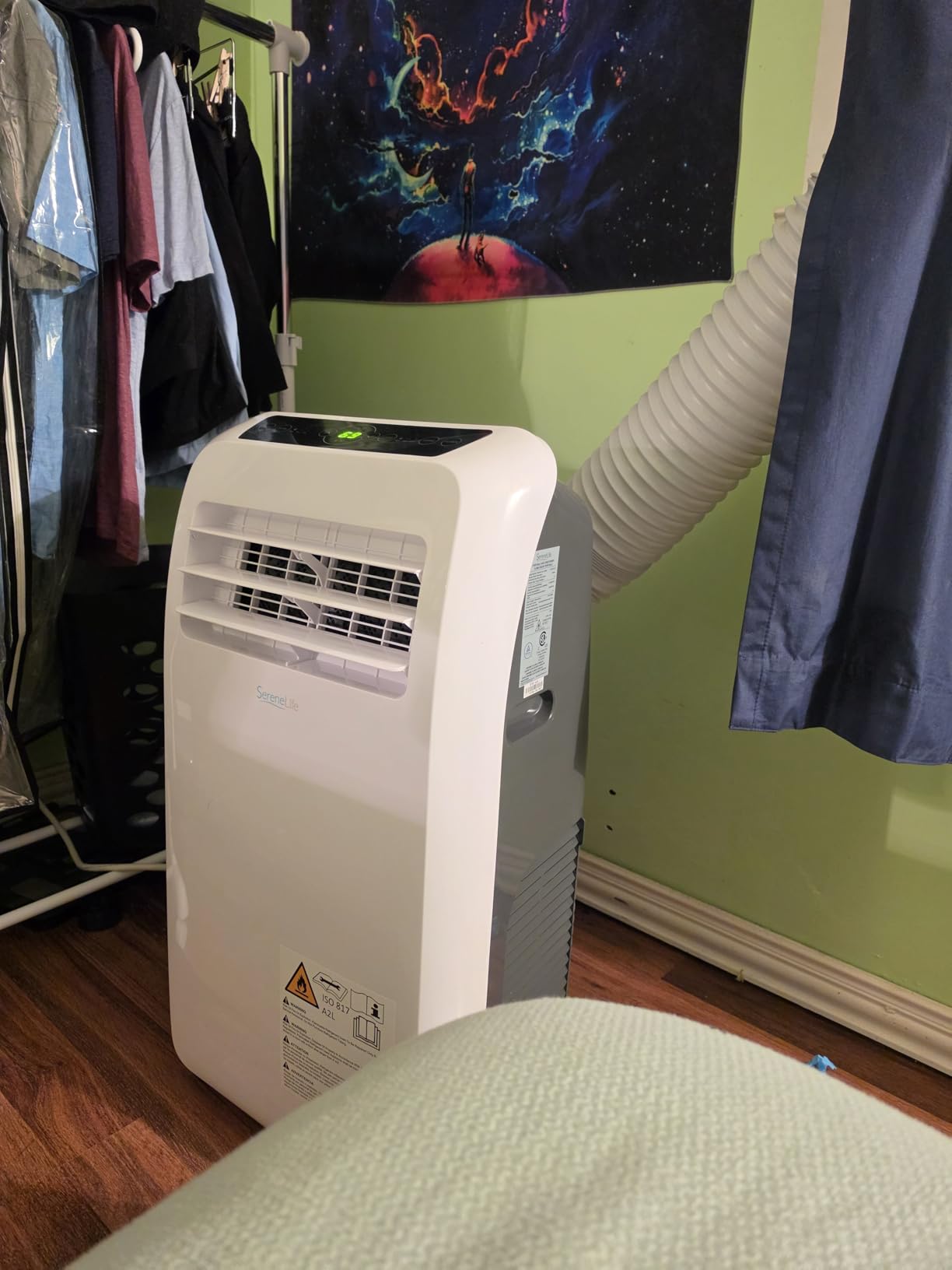 SereneLife Portable Air Conditioner 12,000 BTU with Built-in Dehumidifier - Portable AC unit for rooms up to 550 sq ft - Small AC Unit Remote Control, & Window Mount Exhaust Kit Included customer photo 2
