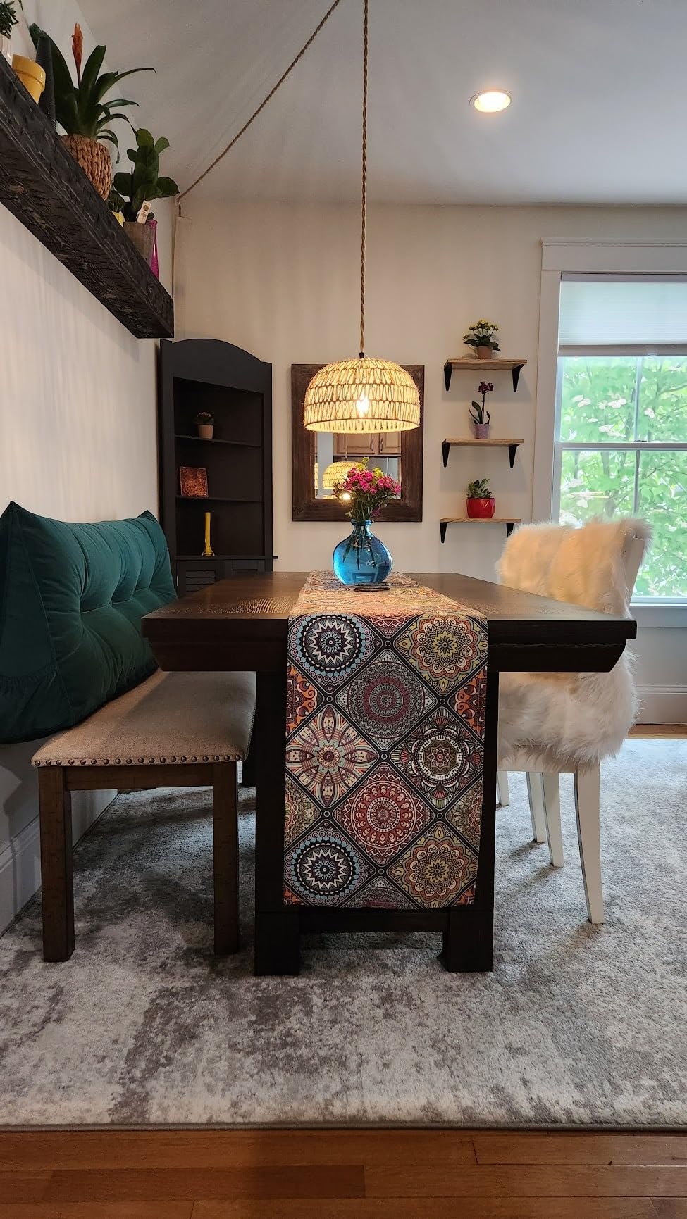 Signature Design by Ashley Extendable Dining Table, Grayish Brown, Seats 8 customer photo 1
