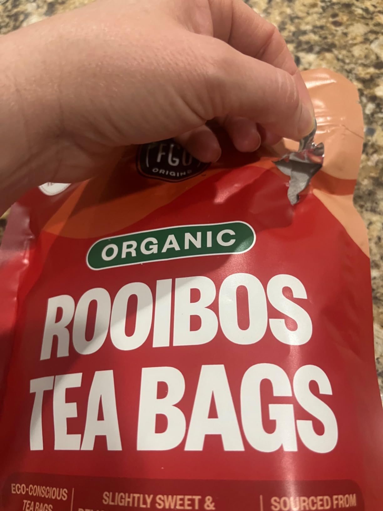 FGO Organic Rooibos Tea, 100 Count, Eco-Conscious Tea Bags, Caffeine Free, Packaging May Vary (Pack of 1) customer photo 2