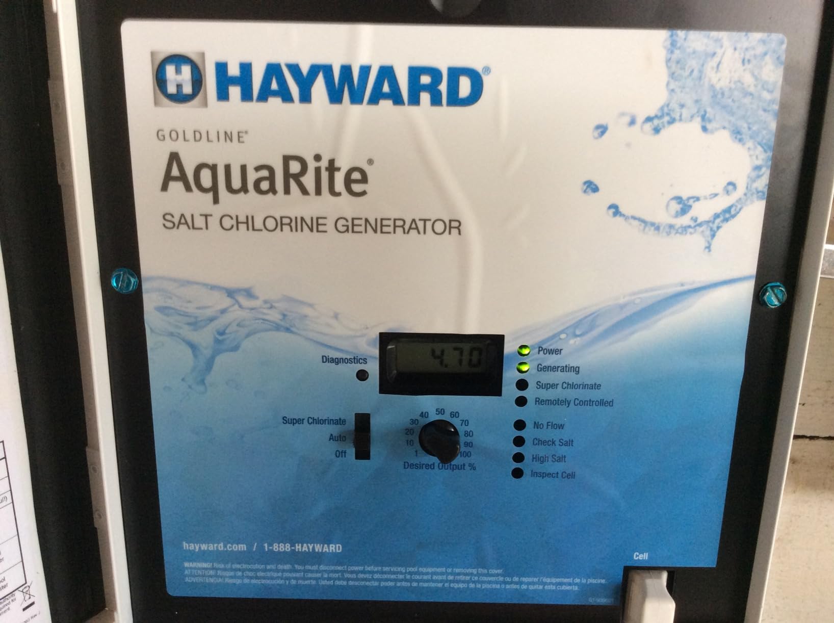 Hayward Aquarite Salt Chlorine Generator for Swimming Pools 40,000 Gallons customer photo 2
