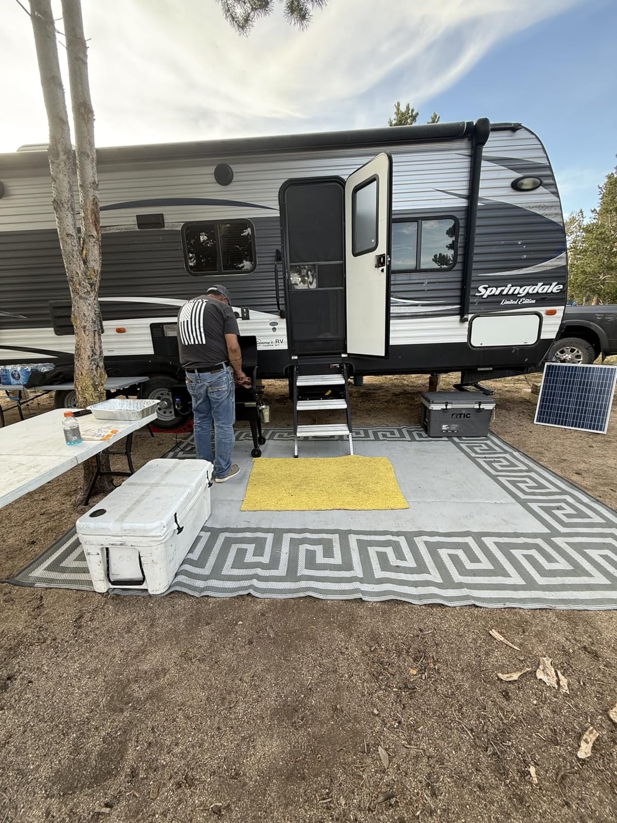 Lippert-791573 Solid Step Triple Step for RV and Travel Trailer Entry Doorway , 30-inch,Black customer photo 1