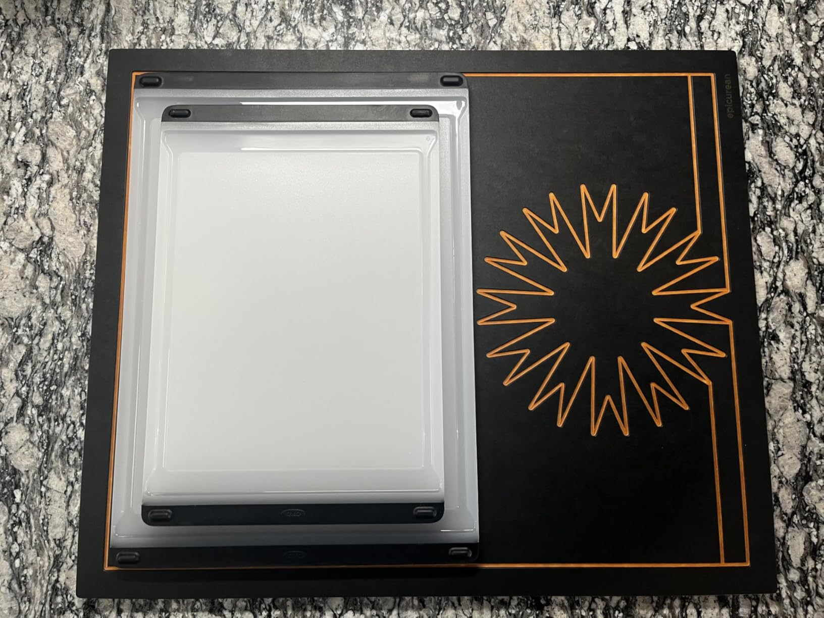 OXO Good Grips 2-Piece Plastic Cutting Board Set - Double-Sided customer photo 2