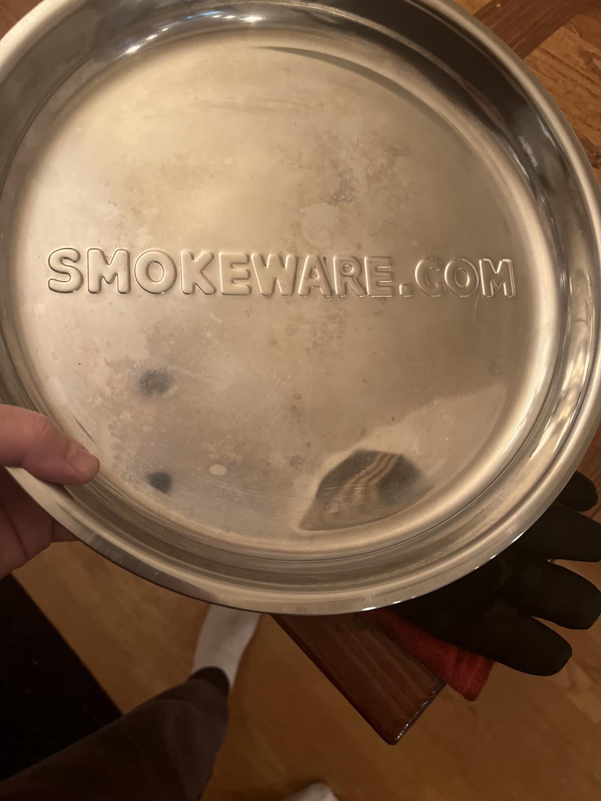SMOKEWARE Stainless Steel Drip Pan - Big Green Egg Grilling Accessory, 14-inch Diameter customer photo 1