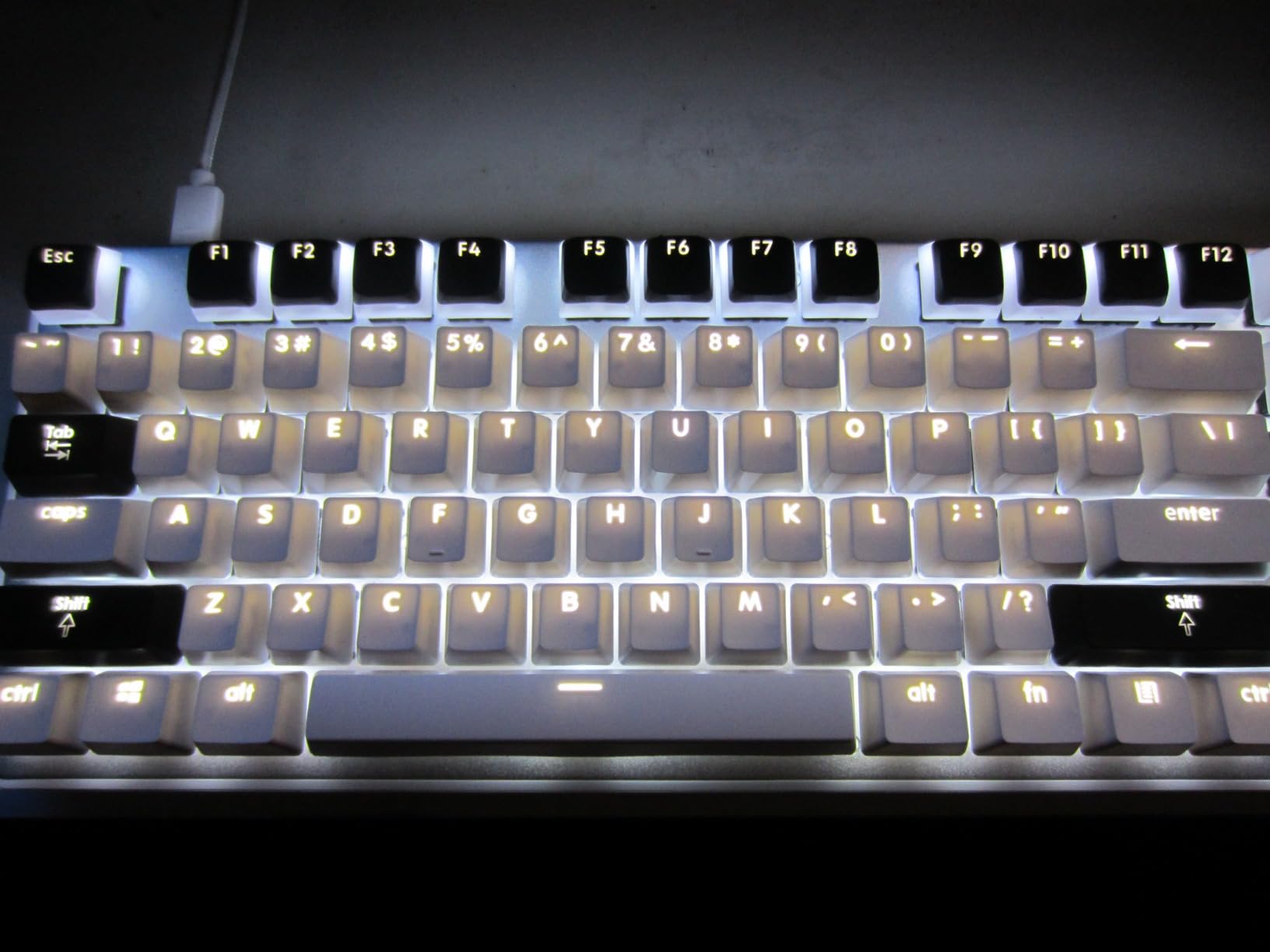 G.SKILL USB KM360 Professional Tenkeyless Mechanical Keyboard, Cherry MX Red, ABS Dual Injection Keycap, (White) customer photo 1