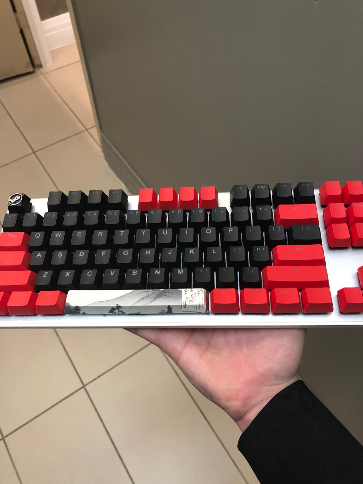 G.SKILL USB KM360 Professional Tenkeyless Mechanical Keyboard, Cherry MX Red, ABS Dual Injection Keycap, (White) customer photo 2