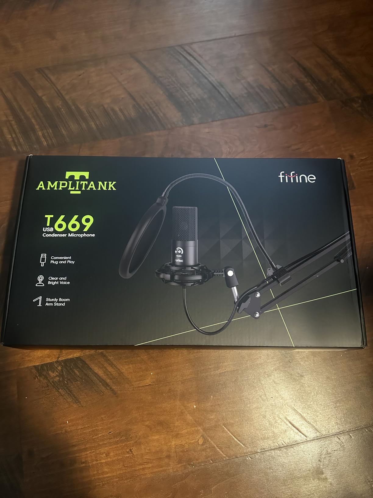 FIFINE T669 Studio Condenser USB Microphone for Recording Podcasting customer photo 1