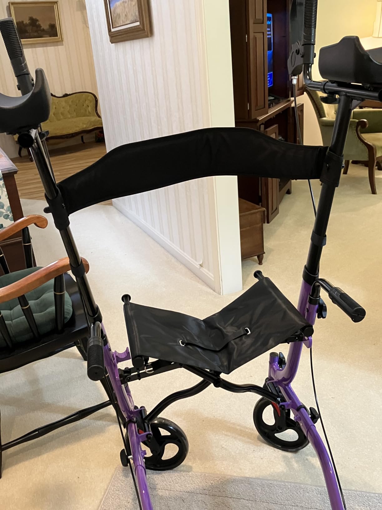 Vive Mobility Upright Walker with Seat - Stand Up Rollator, Arm Rests customer photo 1