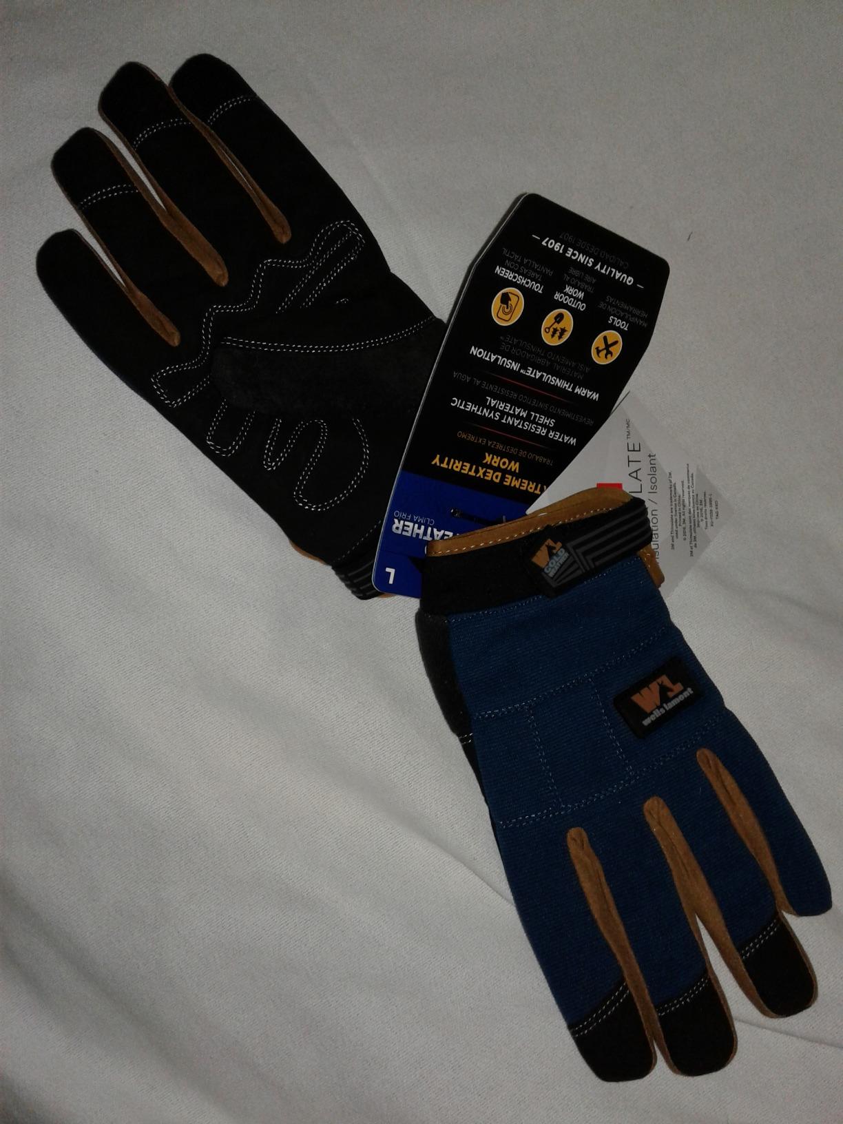 Wells Lamont FX3 Insulated Synthetic Leather Winter Work Gloves for Men – Warm 3M Thinsulate, Fleece-Lined, Touchscreen – Water-Resistant, Reinforced Palm, Adjustable Wrist – Green, Large (7794L) customer photo 1