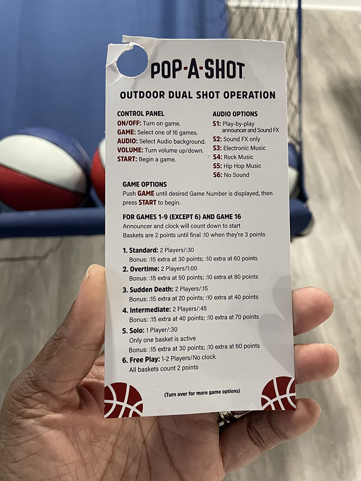 Pop-A-Shot - Indoor/Outdoor Dual Shot | Weather Resistant Arcade Basketball customer photo 2