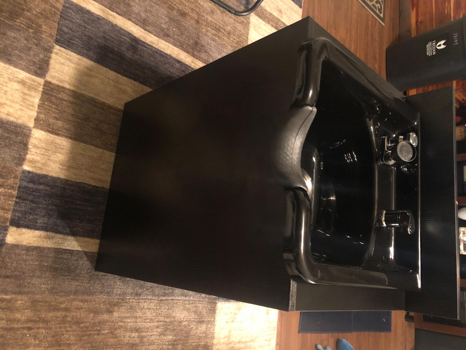 BarberPub Shampoo Backwash Sink Station for Salon 7134 (Black) customer photo 2