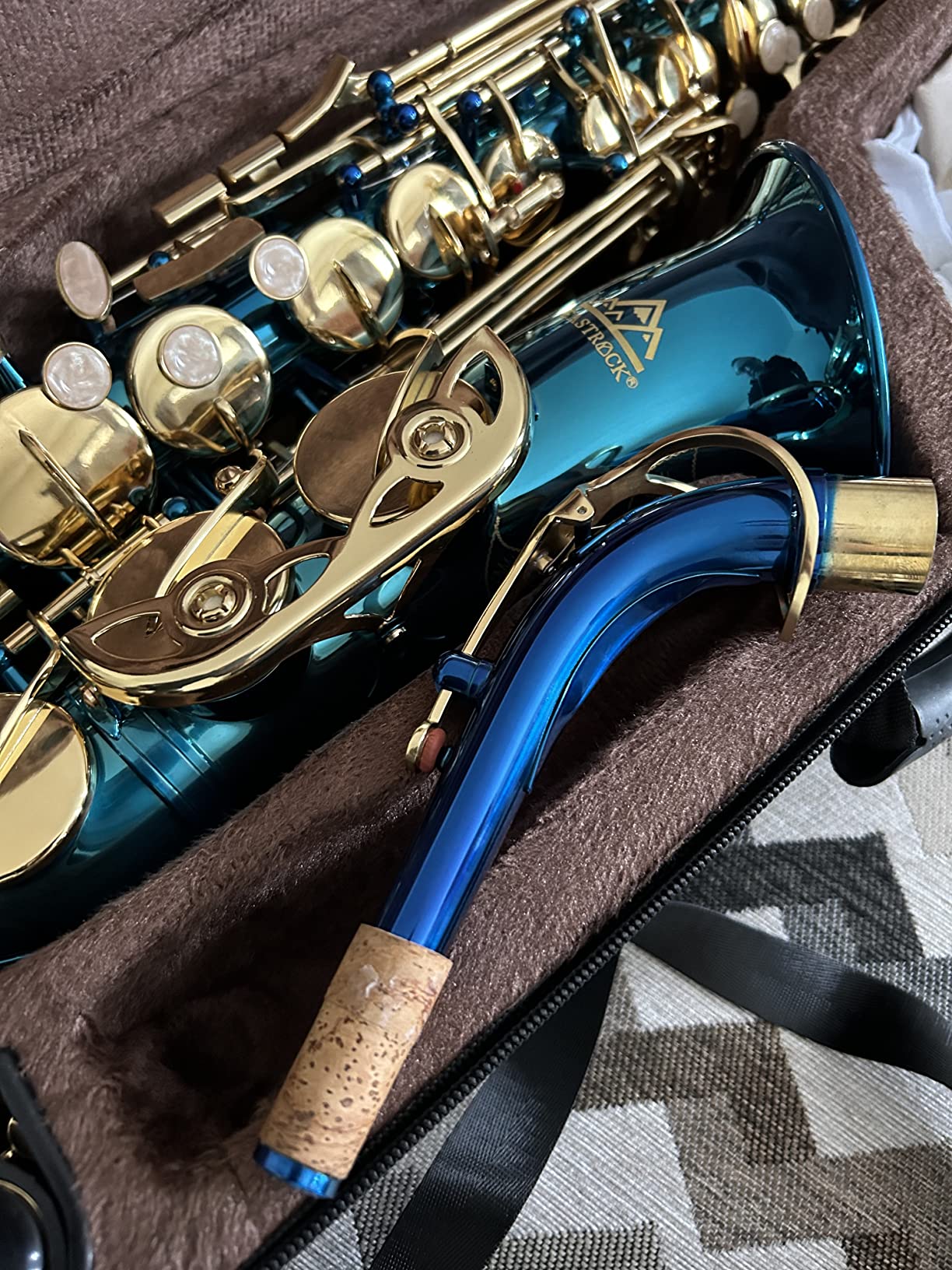 EASTROCK E Flat Alto Saxophone Black/Golden Sax for Beginners and Students customer photo 2