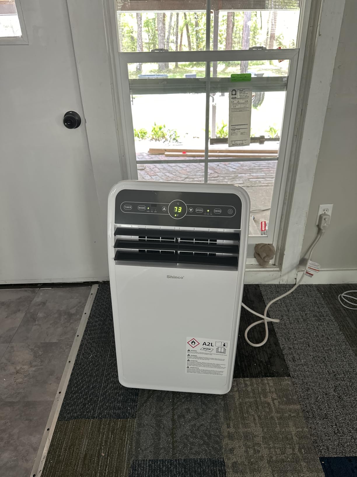 Shinco 12,000 BTU（7,500 BTU SACC) Portable Air Conditioner, Portable AC Unit with Built-in Cool, Dehumidifier&Fan Modes for Room up to 450 sq.ft, with Remote Control, 24 Hour Timer, Installation Kit customer photo 2