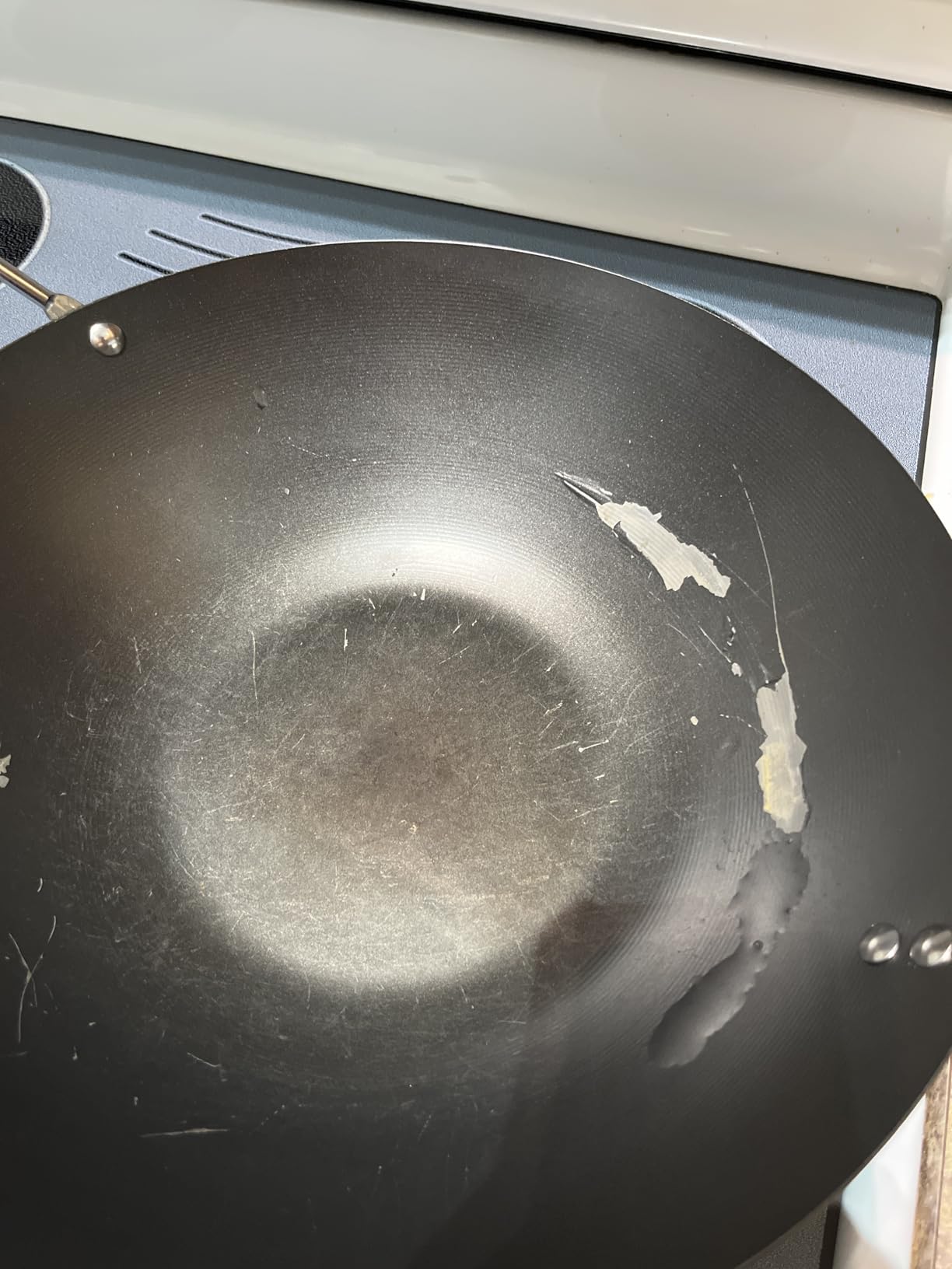 Kenmore Hammond 14-Inch Flat Bottom Carbon Steel Wok, Black, Durable Non-Stick Stir Fry Pan for Gas and Electric Stovetops customer photo 2