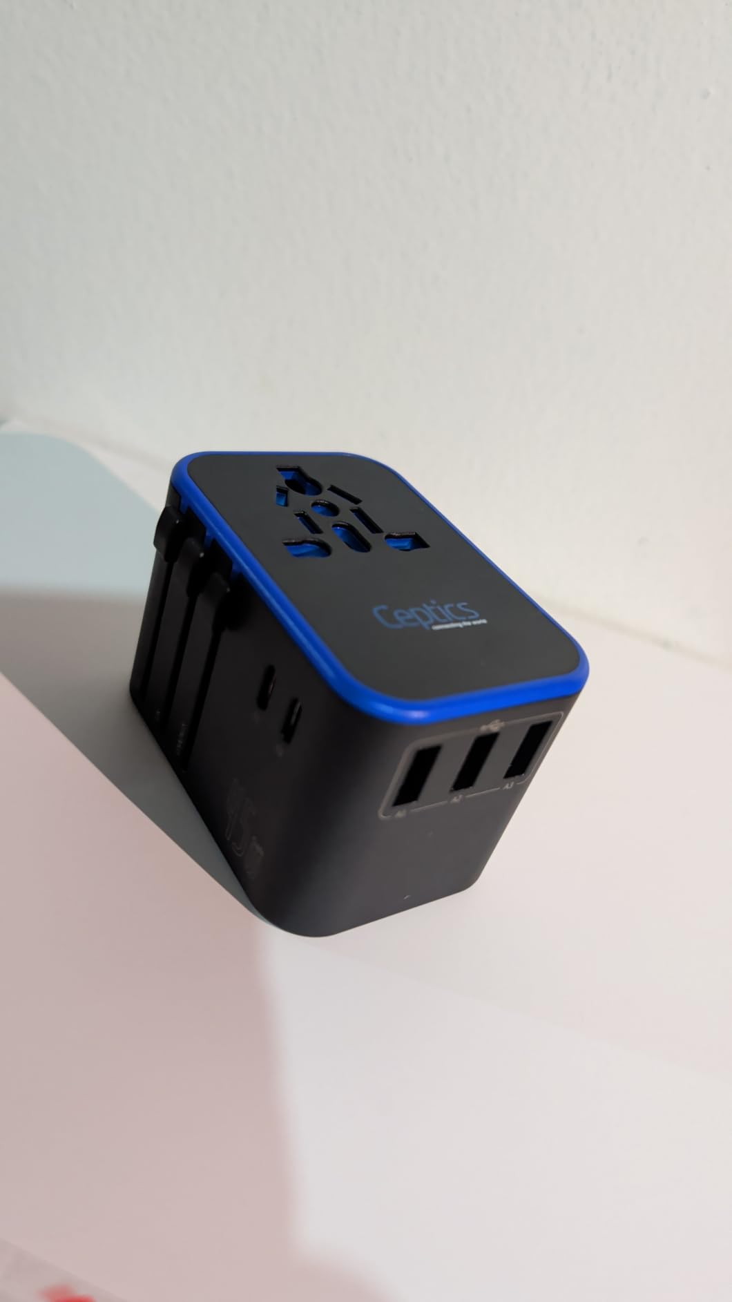 Ceptics 45W Universal Travel Adapter w/ 3 USB-A, 2 USB-C & Universal Input customer photo 2