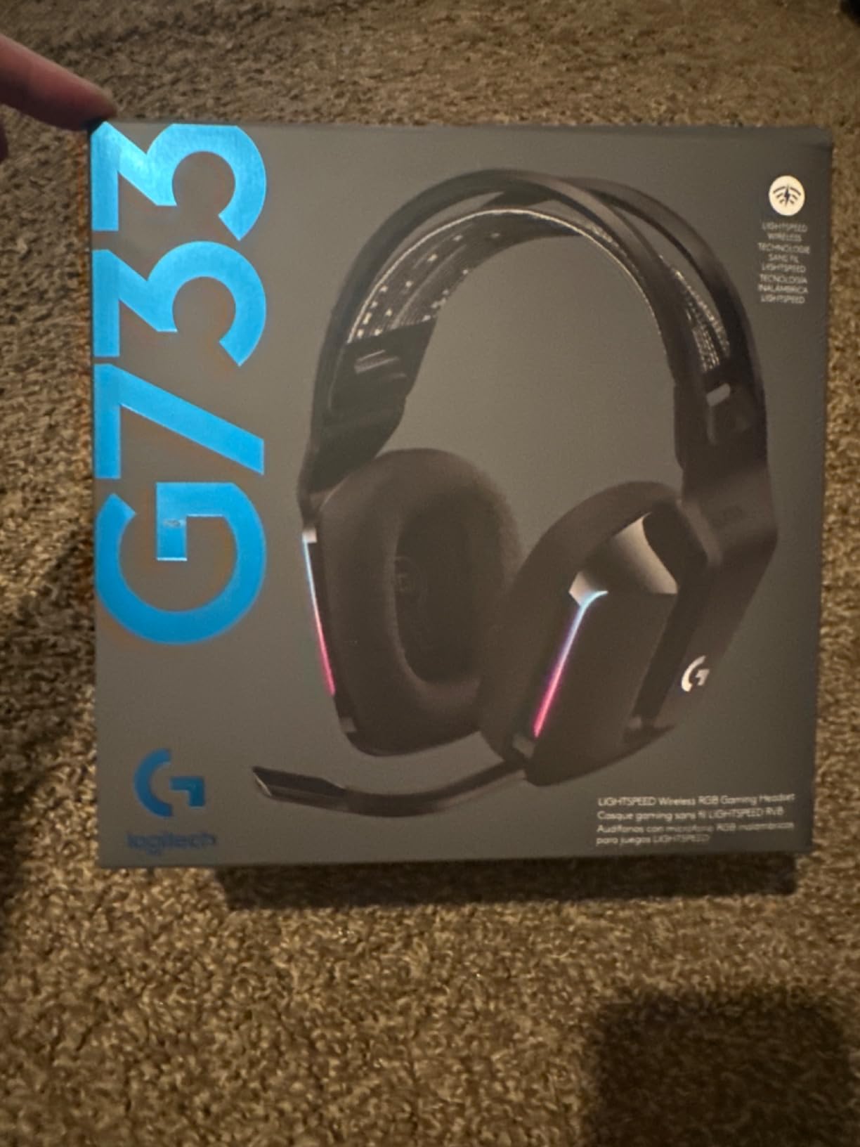 Logitech G733 Lightspeed Wireless Gaming Headset - Black customer photo 1