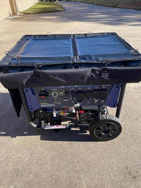 IGAN Generator Covers While Running for most 3500w-12000w Generators - Ultra Heavy Duty Generator Covers for Outside - Portable Waterproof Generator Cover, Generator Enclosure Outdoor, Black customer photo 2