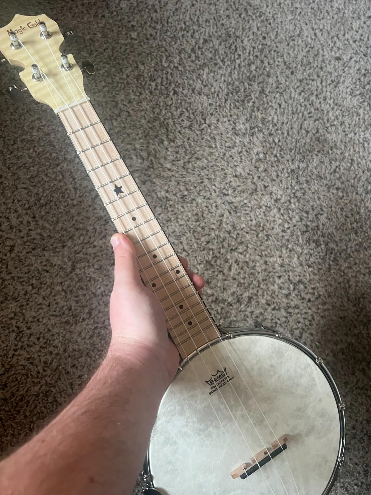 Kmise Banjo 5 String Banjos,Full Size 38 Inch Open or Closed Back with Resonator, Bridge, Strings Pack, Finger Picks, Strap, Case, Tuner Accessories Set Gift Choice for Adults Beginner customer photo 1