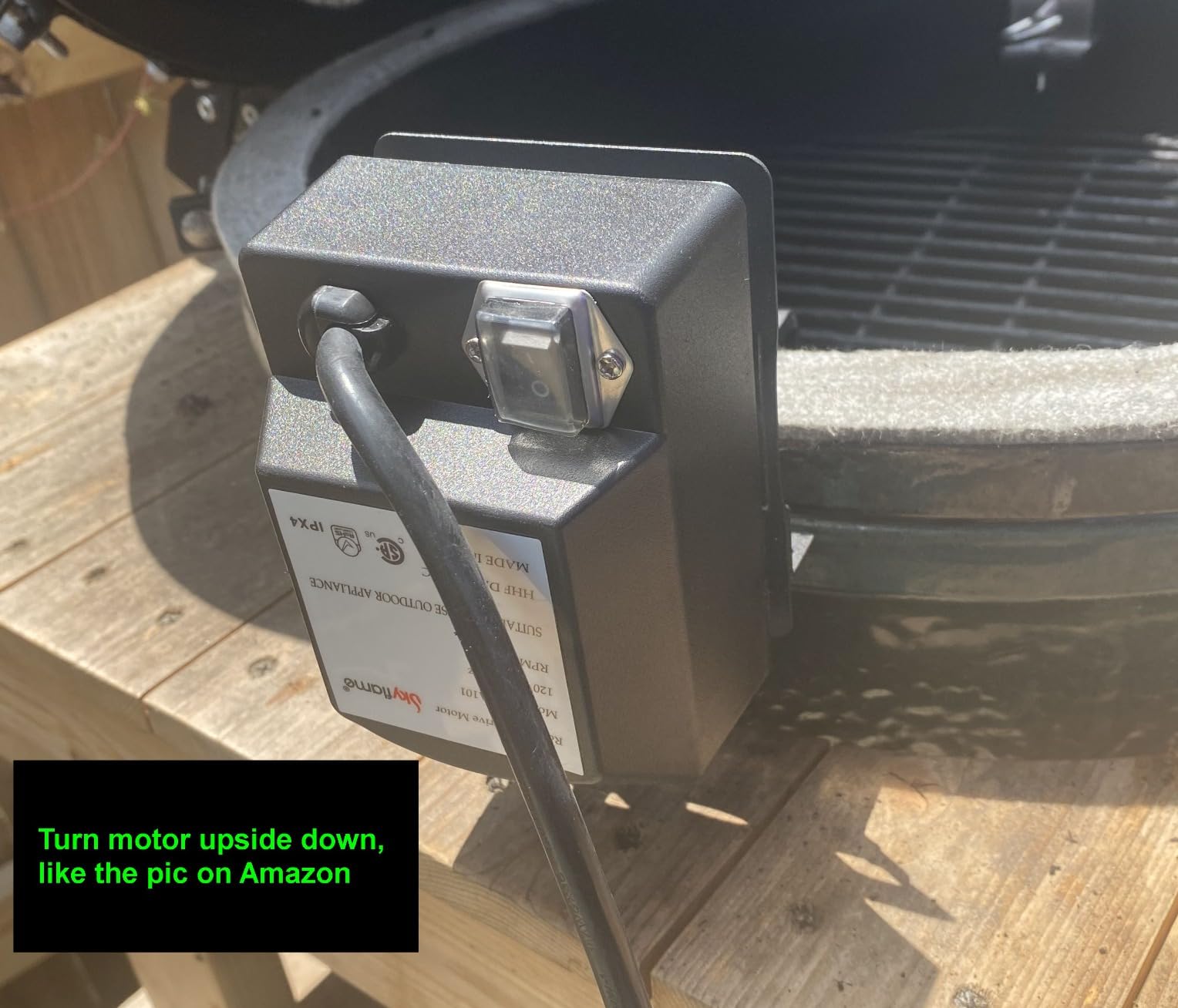 Skyflame Stainless Steel Rotisserie Kit with Heavy Duty Motor customer photo 1