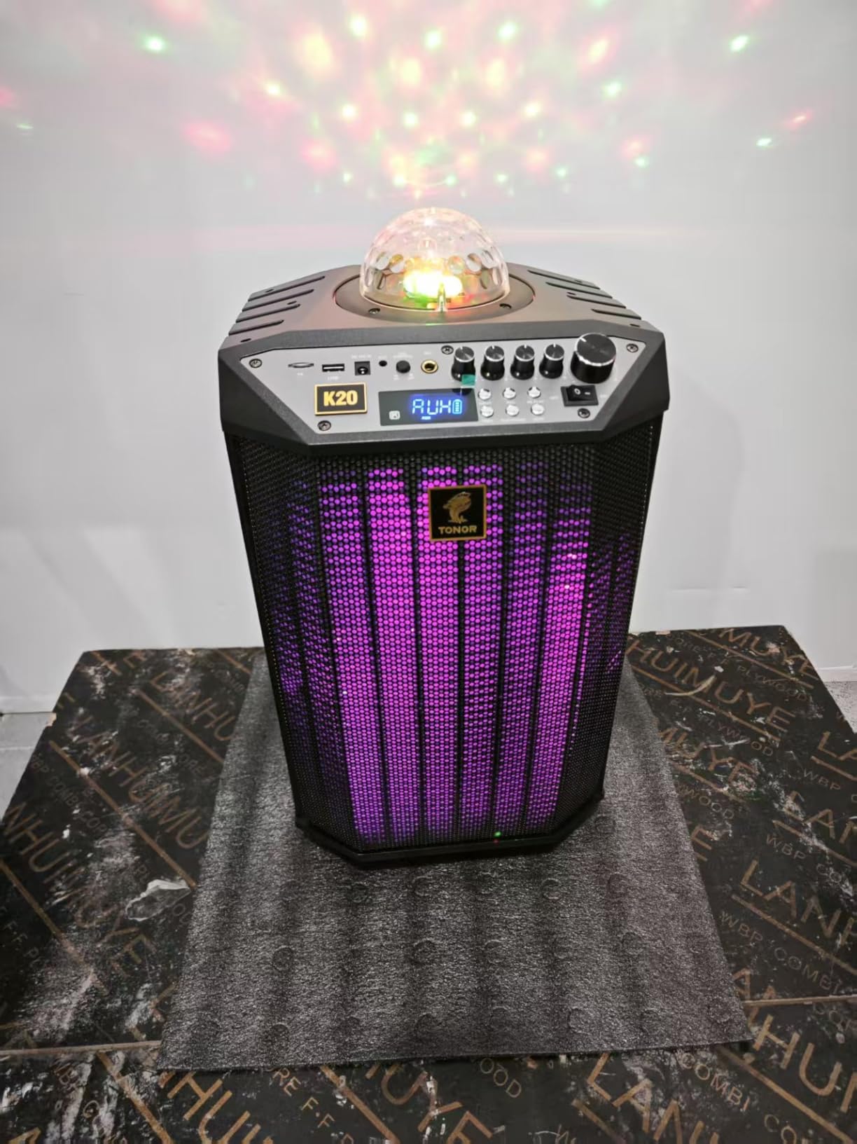 TONOR Wireless Karaoke Machine for Adults, PA System Portable Bluetooth Singing Speaker with 30 m/100 ft Dual Wireless Microphones Microfono, Disco Ball for Home Karaoke, Party, Class and Church K20 customer photo 2