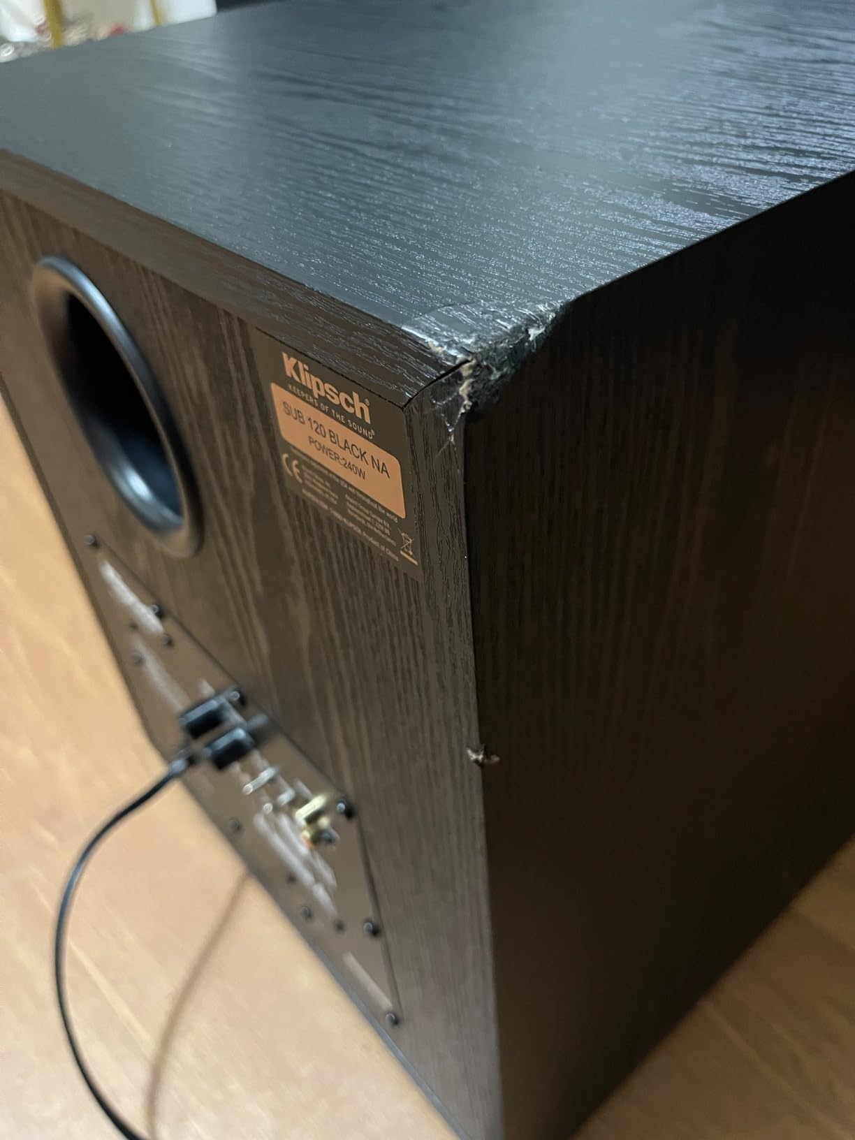 Klipsch Synergy Black Label Sub-120 12” Front-Firing Subwoofer with 200 Watts of continuous & 400 watts of Dynamic Power, and Digital Amplifier for Powerful Home Theater Bass in Black customer photo 1