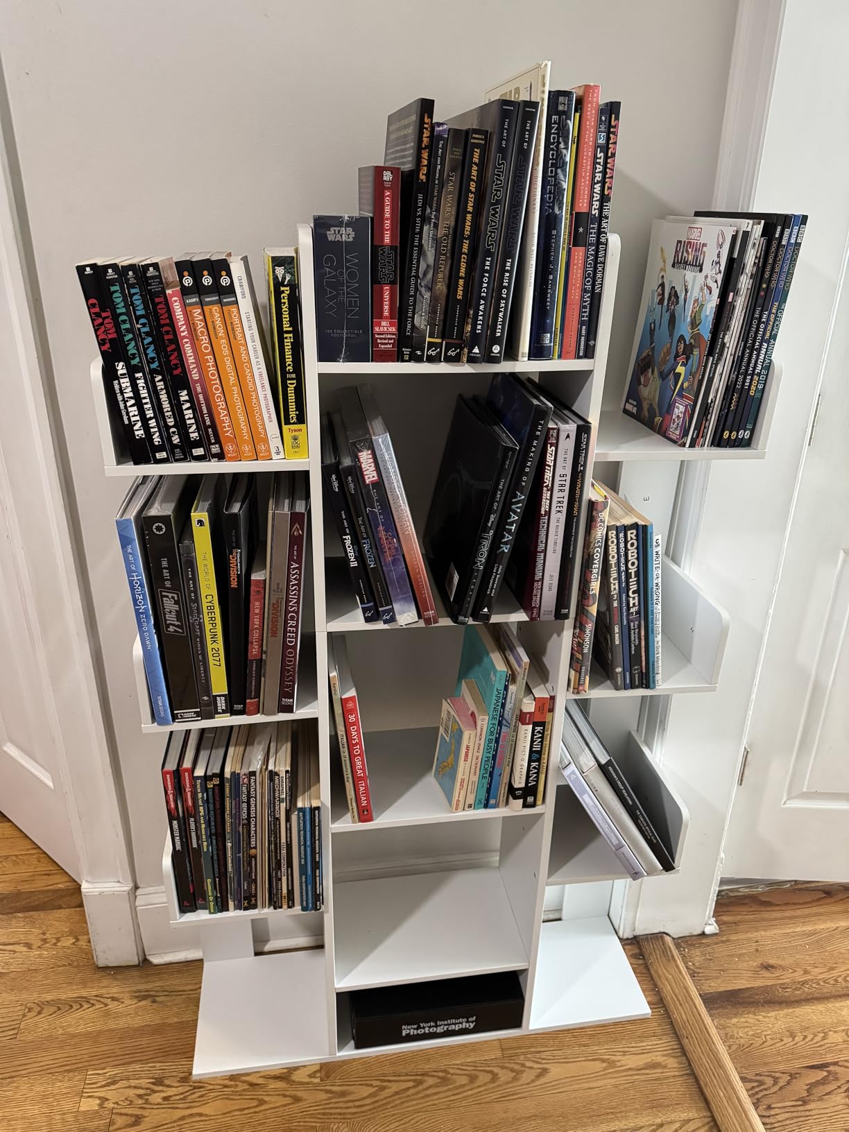 VASAGLE Bookshelf with 13 Storage Shelves, 9.8 x 33.9 x 55.1 Inches customer photo 2