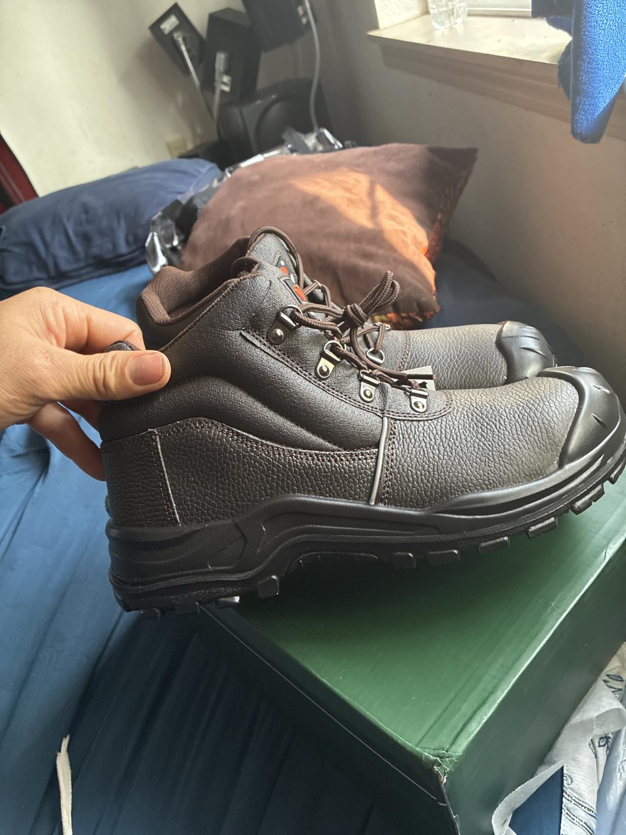 DRKA Water Resistant Steel Toe Work Boots For Men,6'' EH-Rated Safety Boots customer photo 1
