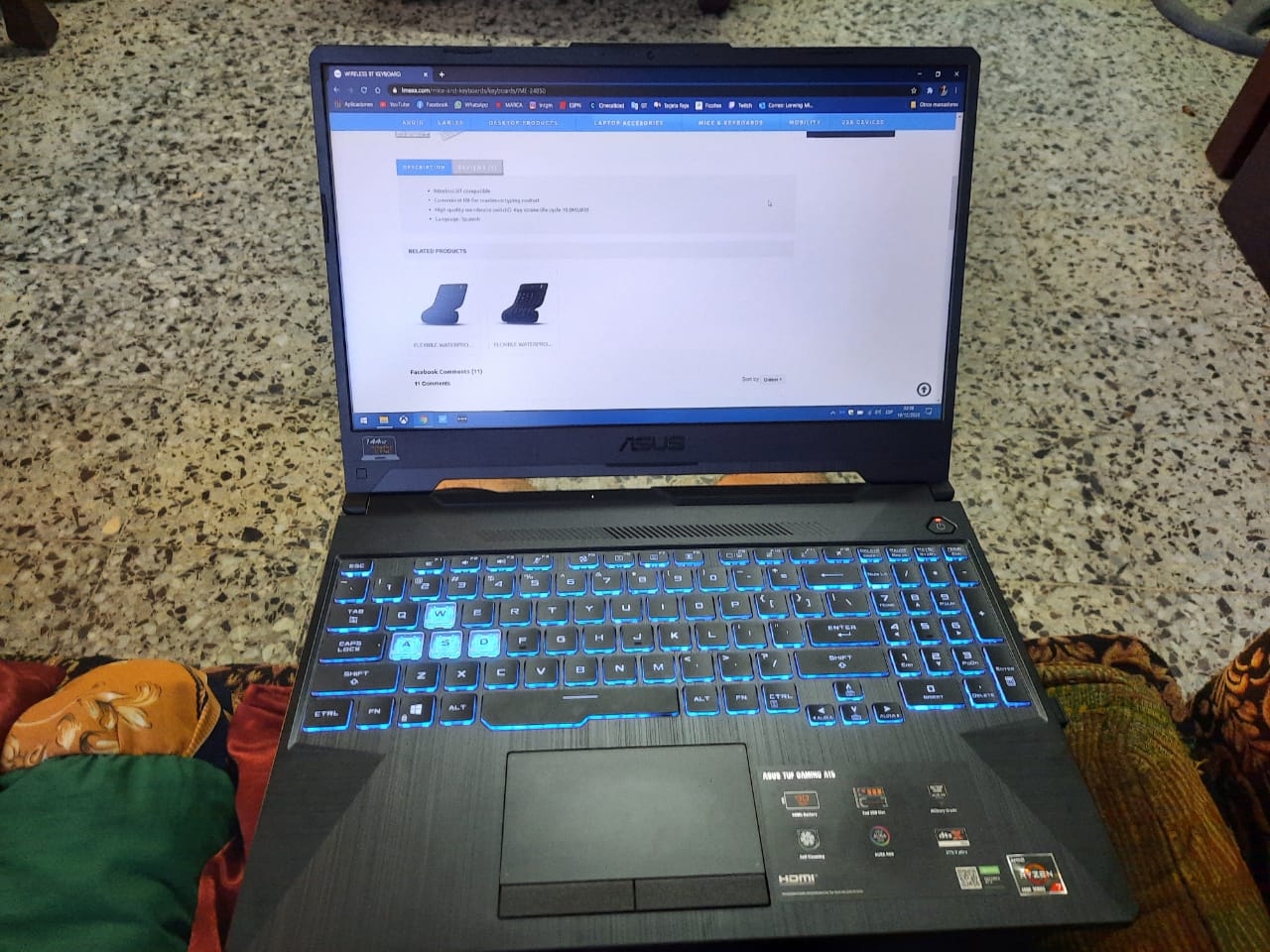 ASUS TUF Gaming A15 Gaming Laptop, 15.6” 144Hz FHD IPS-Type, AMD Ryzen 7 4800H, GeForce GTX 1660 Ti, 16GB DDR4, 512GB PCIe SSD, Gigabit Wi-Fi 5, Windows 10 Home, Metal, TUF506IU-ES74 customer photo 2