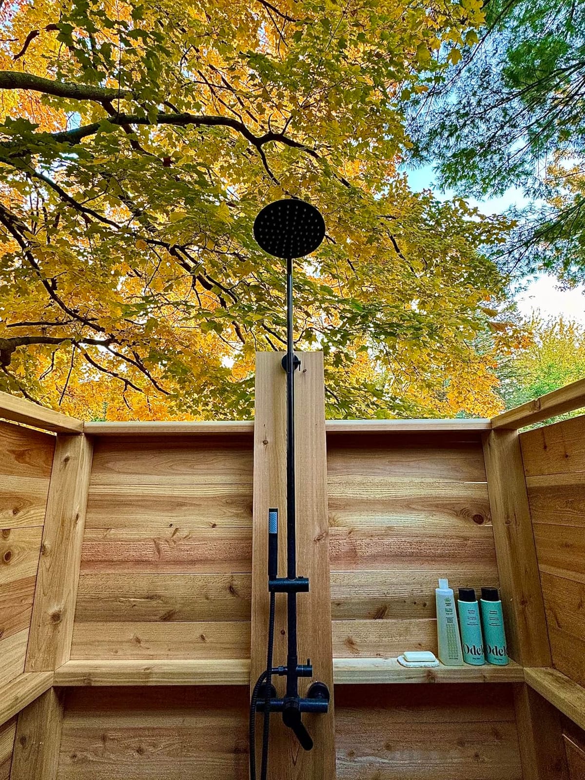 gotonovo Outdoor Shower Kit 304 Stainless Steel, Matte Black, 8 Inch customer photo 2