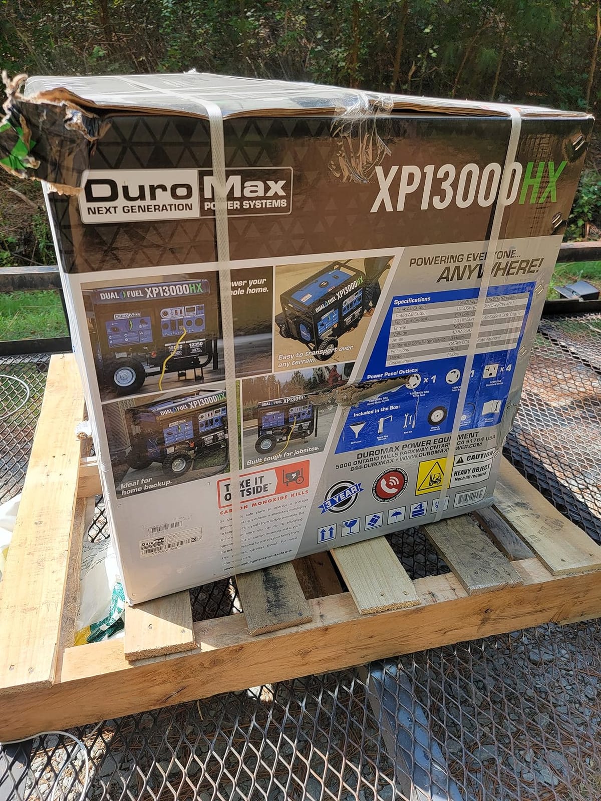 DuroMax XP13000HX 13,000-Watt Dual Fuel Portable Generator - Gas & Propane, Electric Start, Whole Home Power Backup, Transfer Switch Ready, RV & Emergency Ready customer photo 1