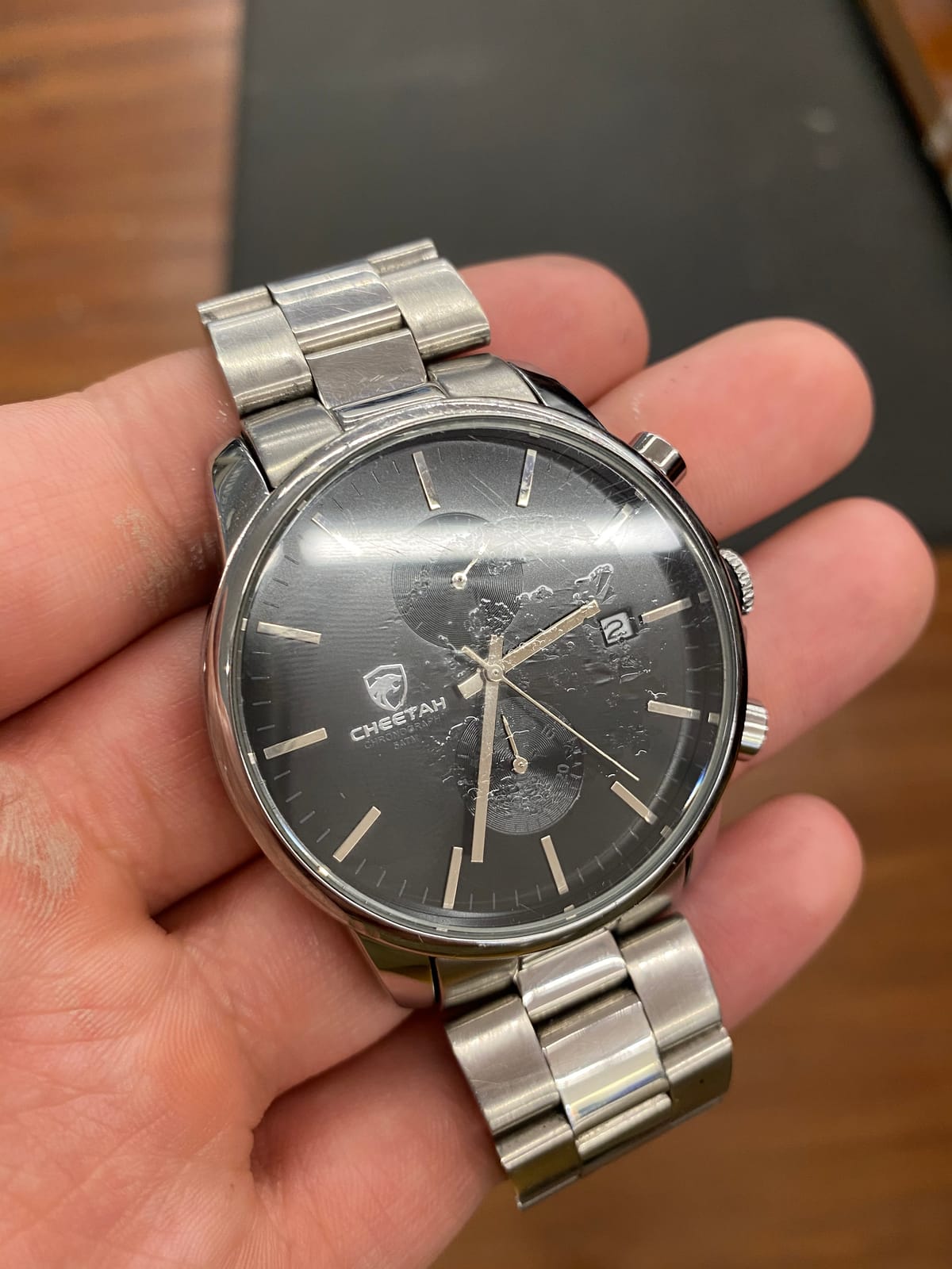 GOLDEN HOUR Fashion Business Mens Watches with Stainless Steel Waterproof Chronograph Quartz Watch for Men, Auto Date customer photo 2