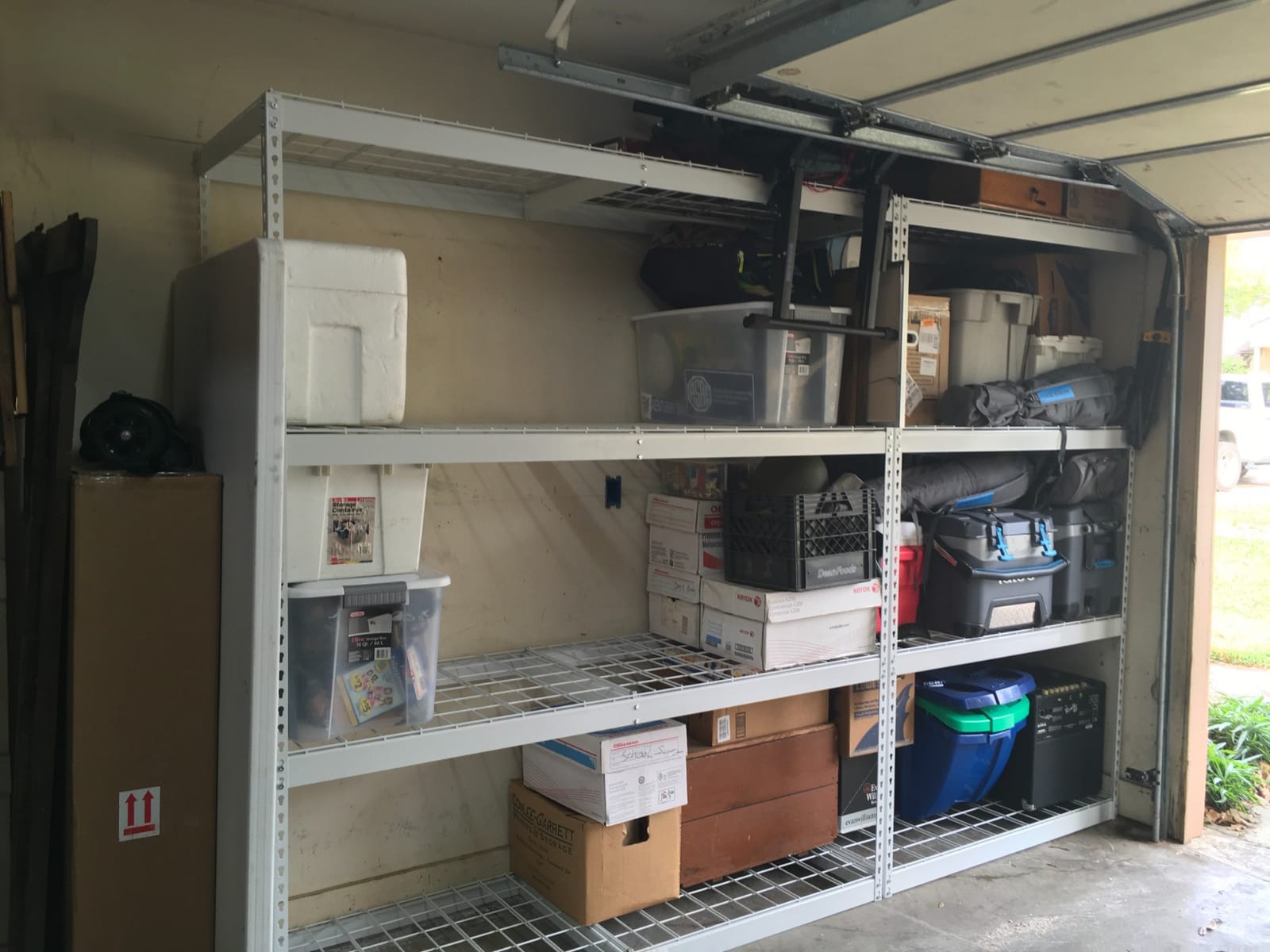 SafeRacks Steel Garage Shelving Rack, 500lb/Shelf, Hammertone (24x92x84) customer photo 2