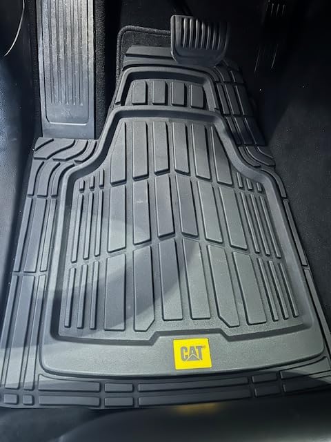 CAT® ToughRide™ Heavy-Duty 4 Piece Black Floor Mats for Cars - Trim to Fit All-Weather Rubber Car Mats Full Set - Truck Mats & Cars Floor Mats - Interior Accessories for SUVs & Car Rug Protection customer photo 1