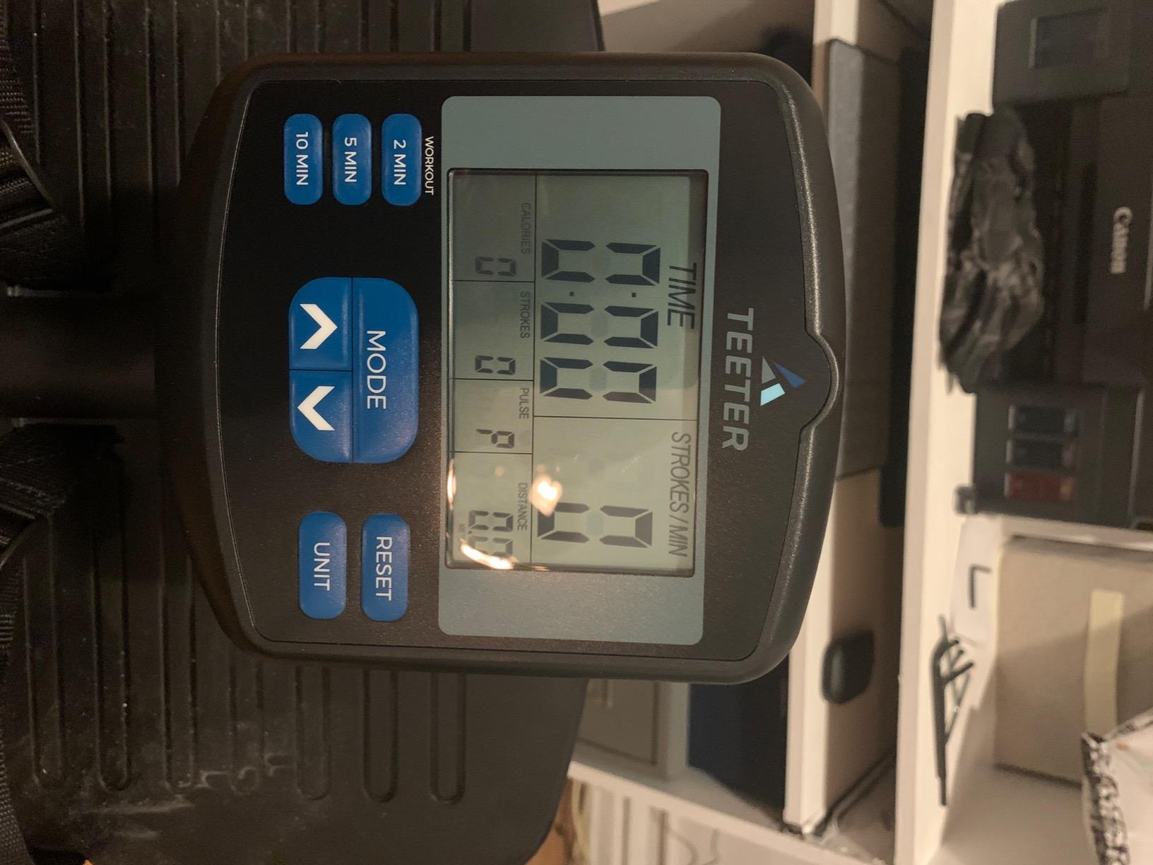 Teeter Power10 Rower with 2-Way Magnetic Resistance Elliptical Motion - Indoor Rowing Machine w/HRM Connectivity, Teeter Move App - Free Classes & Coaching customer photo 1