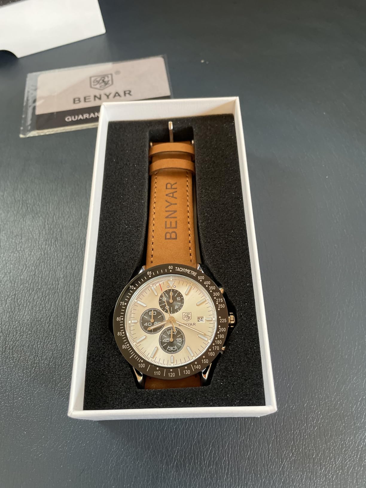 BENYAR Watch for Men Analog Quartz Chronograph Waterproof Luminous Designer Mens Wrist Watches Business Work Sport Casual Dress Watch with Silicone Strap Elegant Gifts for Men customer photo 2