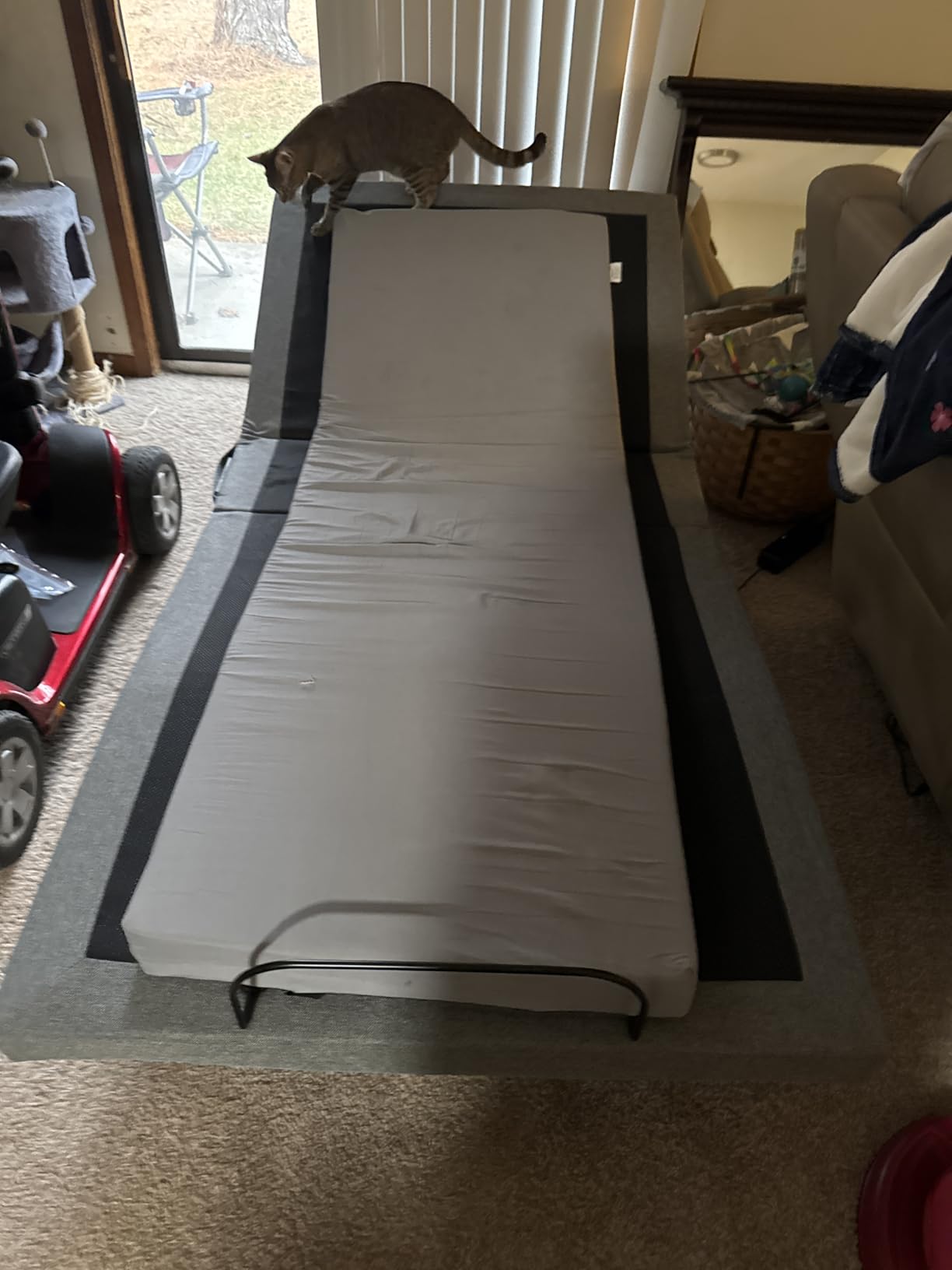 Best Choice Products Ergonomic Split King Size Adjustable Bed Frame, Electric Base w/Wireless Remote Control, Nightlight, Massager, 2 USB Ports customer photo 1
