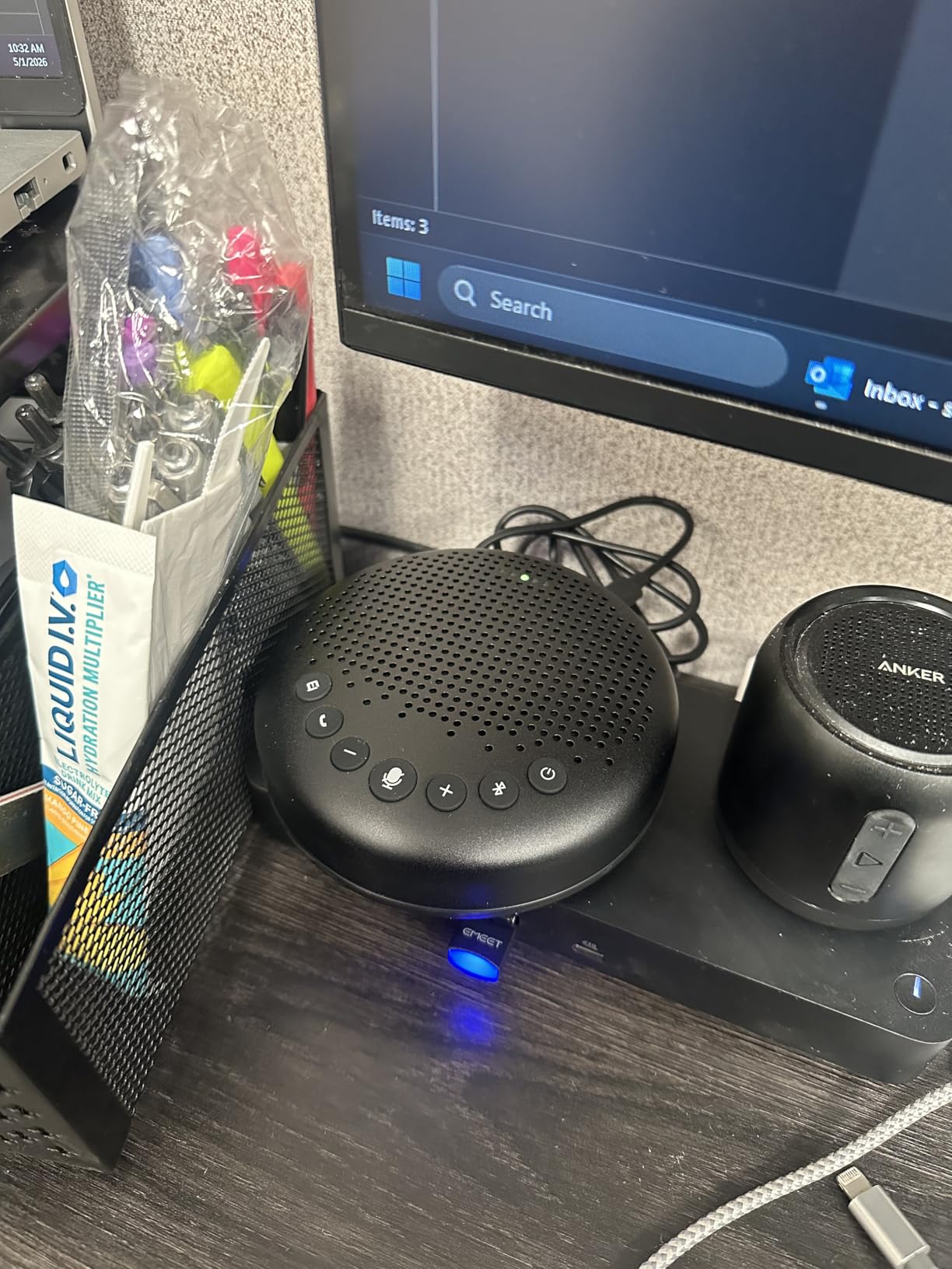 EMEET Luna Conference Speaker and Microphone, 360° Voice Pickup for 8 Users customer photo 1