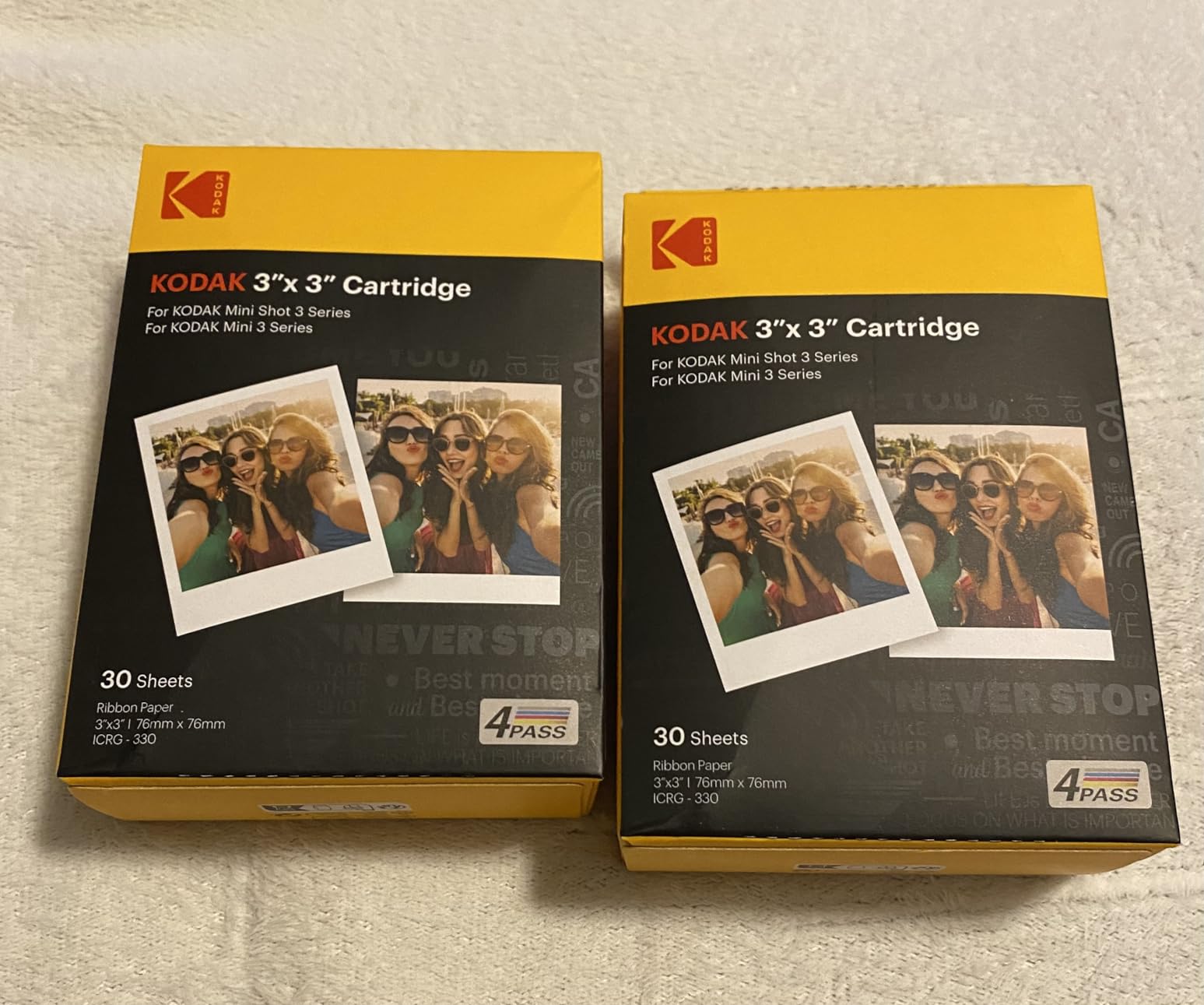 KODAK Mini Shot 3 Retro 3x3 Instant Camera, Photo Printer, 38 Sheet, White customer photo 1