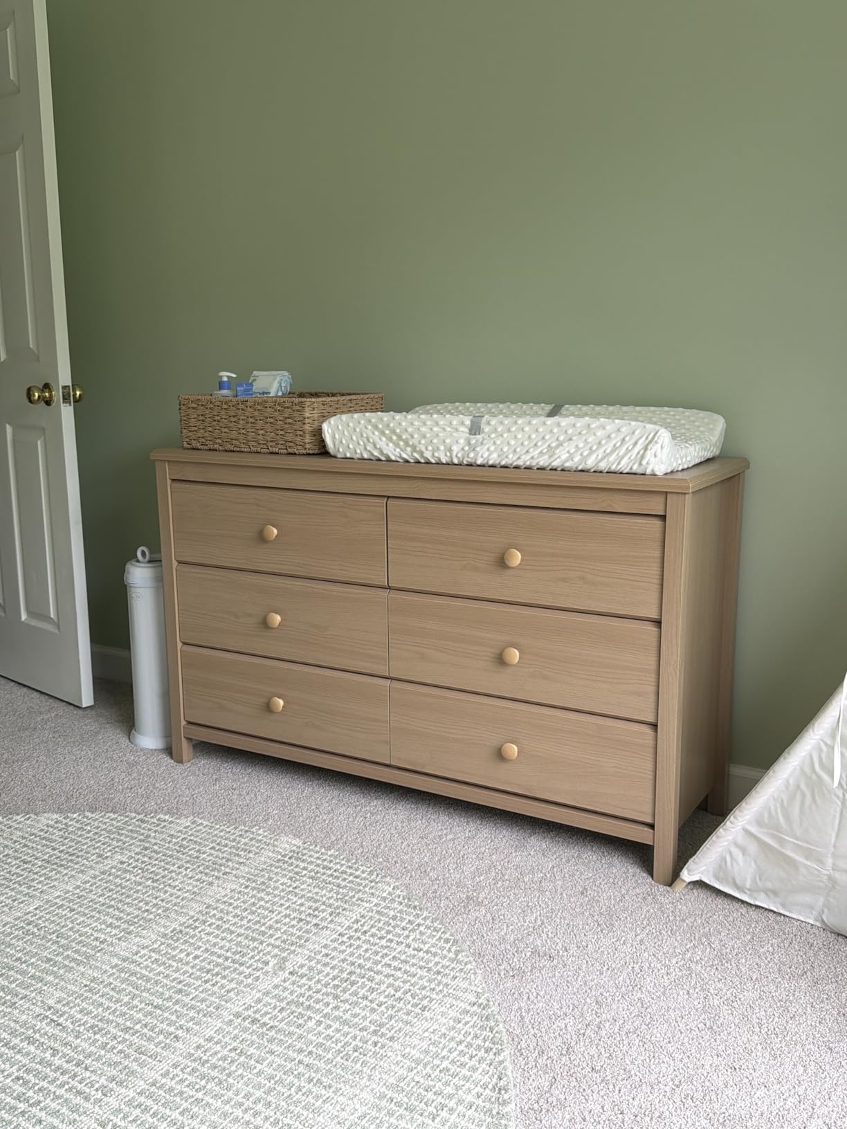 Storkcraft Alpine 2 Drawer Changing Table Chest, White customer photo 1