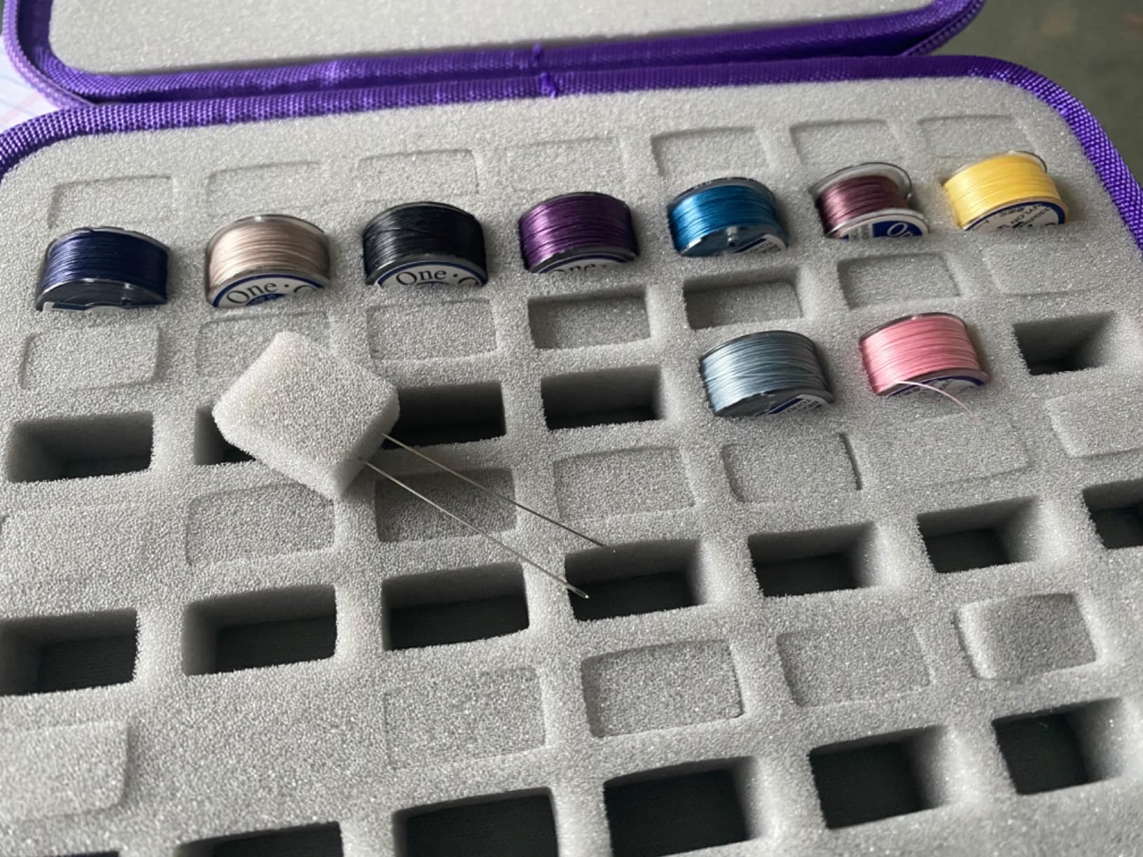 ALKOO Bobbin Holder Organizer Case, Holds 63 Bobbins customer photo 1