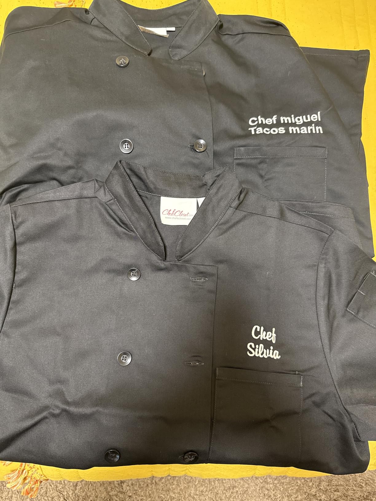 ChefsCloset Personalized Embroidered Chef Coat Customized Chef Jacket customer photo 2