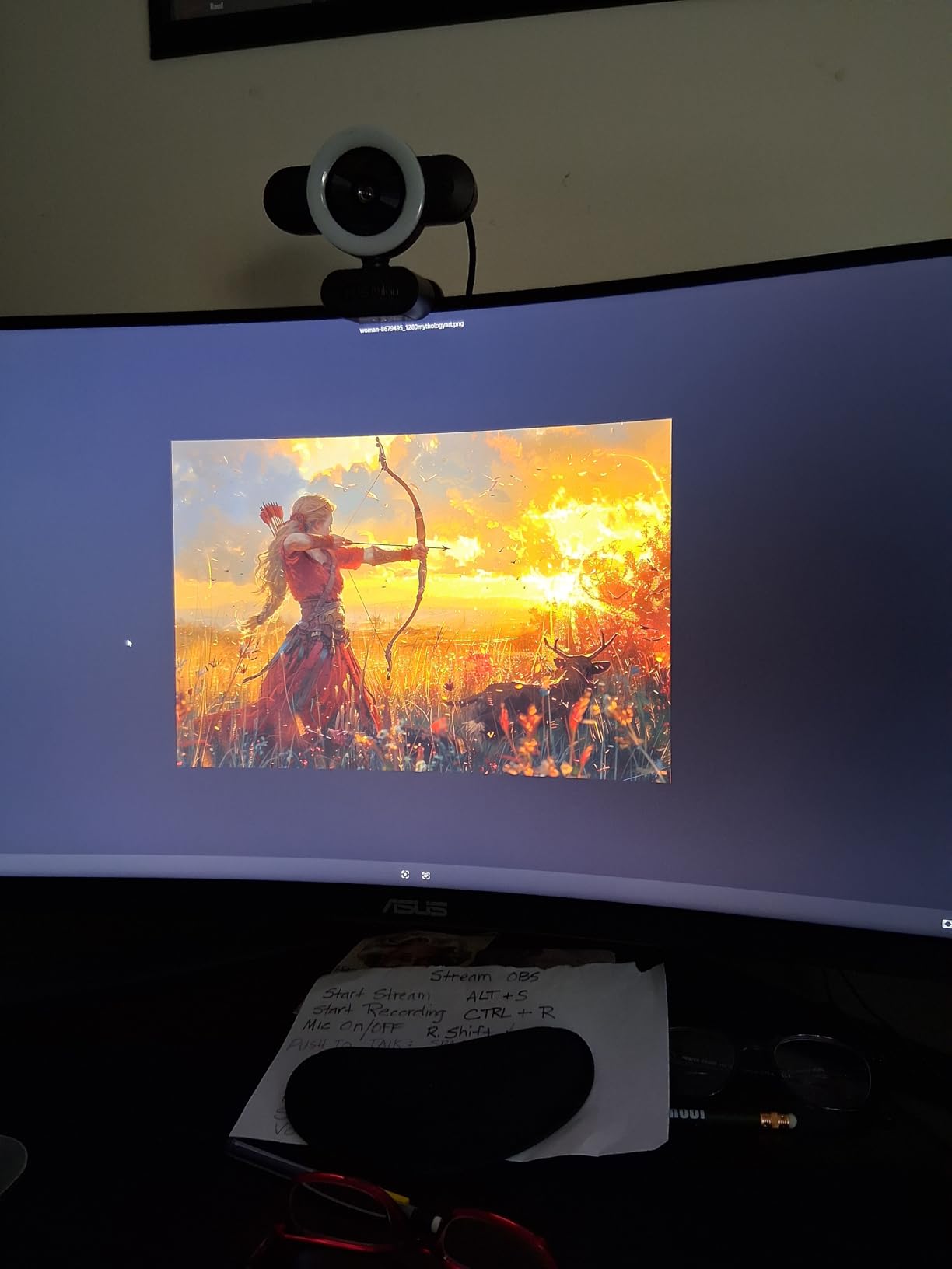 ASUS VG34VQL1B TUF 34 Inch Curved Gaming Monitor - WQHD (3440x1440), 165Hz, 1ms, Extreme Low Motion Blur, FreeSync Premium, Eye Care, Height Adjustable, DisplayHDR 400, DisplayPort, HDMI, USB customer photo 2