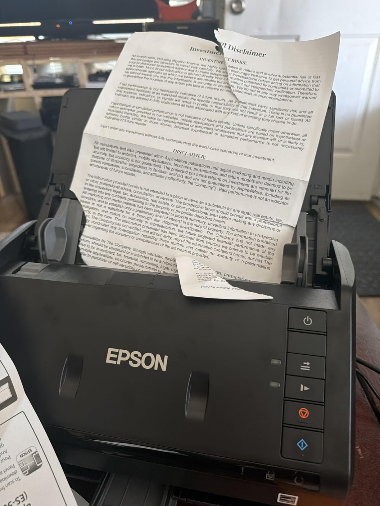 Epson Workforce ES-400 II High-Speed Color Duplex Desktop Document Scanner customer photo 1