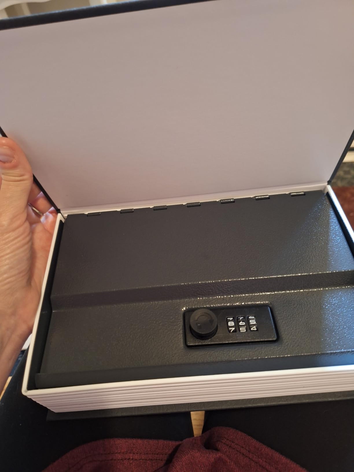KYODOLED 10.5 Inch Diversion Book Safe with Combination Lock, Secret Safe Metal Lock Box,Money Storage Collection Box,10.5