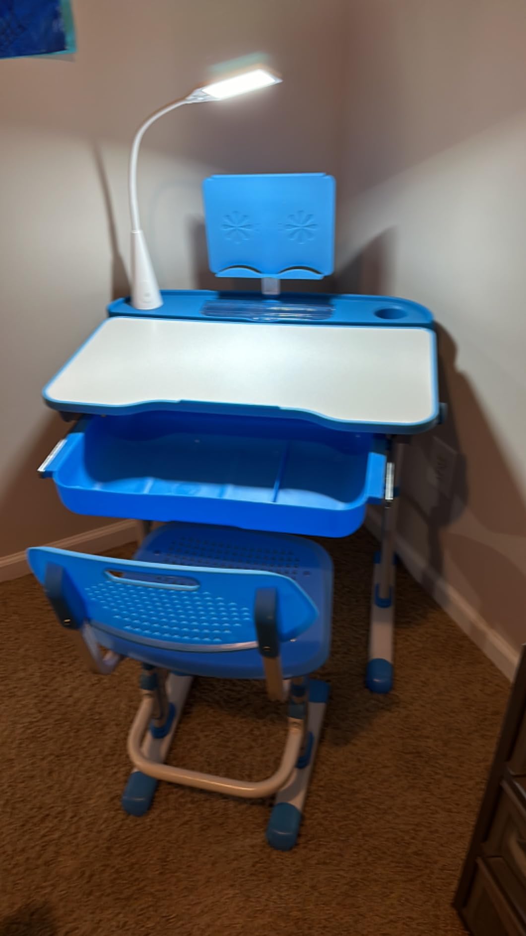 Cantonape Kids Desk and Chair Set Children School Study Desk for Boys Girls customer photo 1