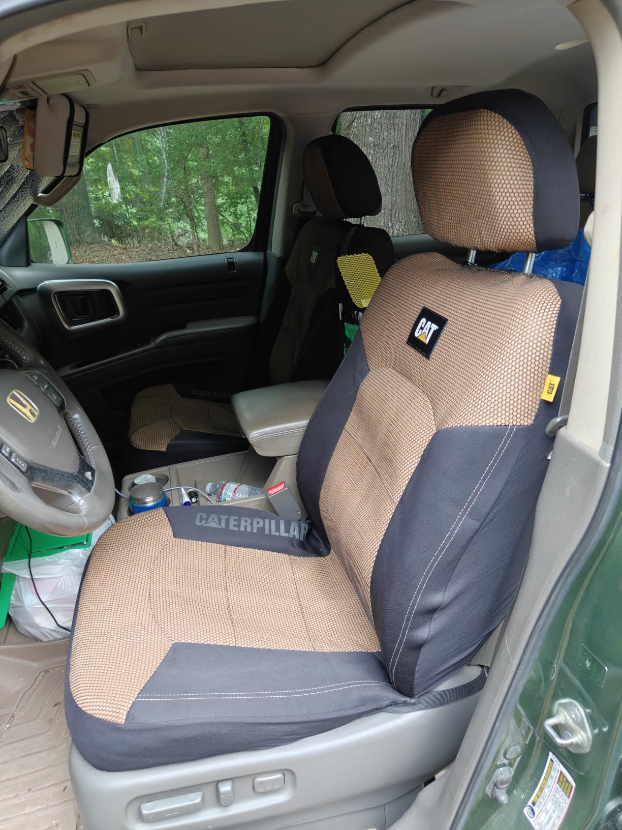 Cat MeshFlex Automotive Seat Covers for Cars Trucks and SUVs – Gray Car Seat Covers for Front Seats, Truck Seat Protectors with Comfortable Mesh Back, Set of 2 customer photo 2
