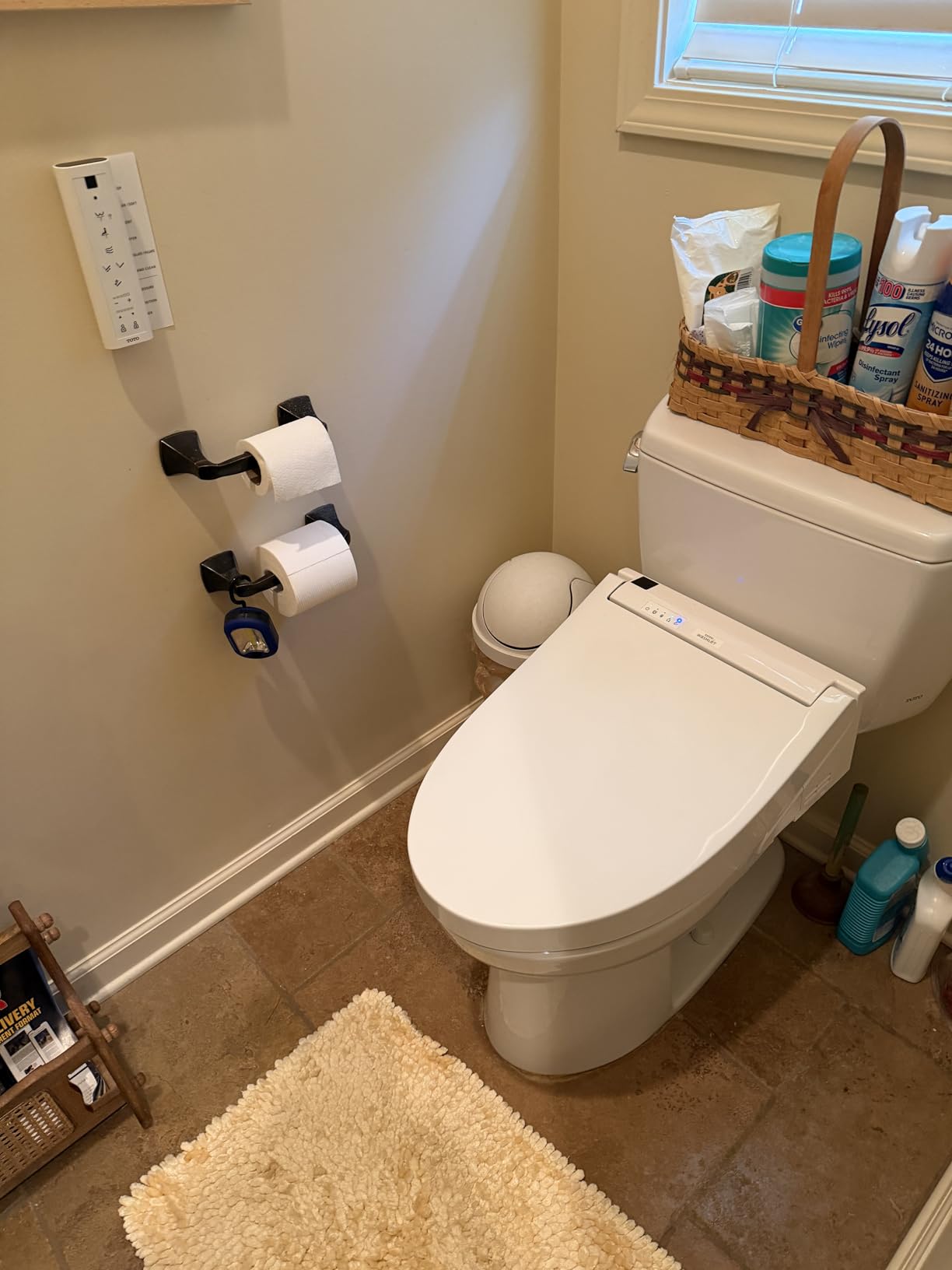 TOTO® WASHLET® C5 Electronic Bidet Toilet Seat with PREMIST and EWATER+ Wand Cleaning, Elongated, Cotton White - SW3084#01 customer photo 2