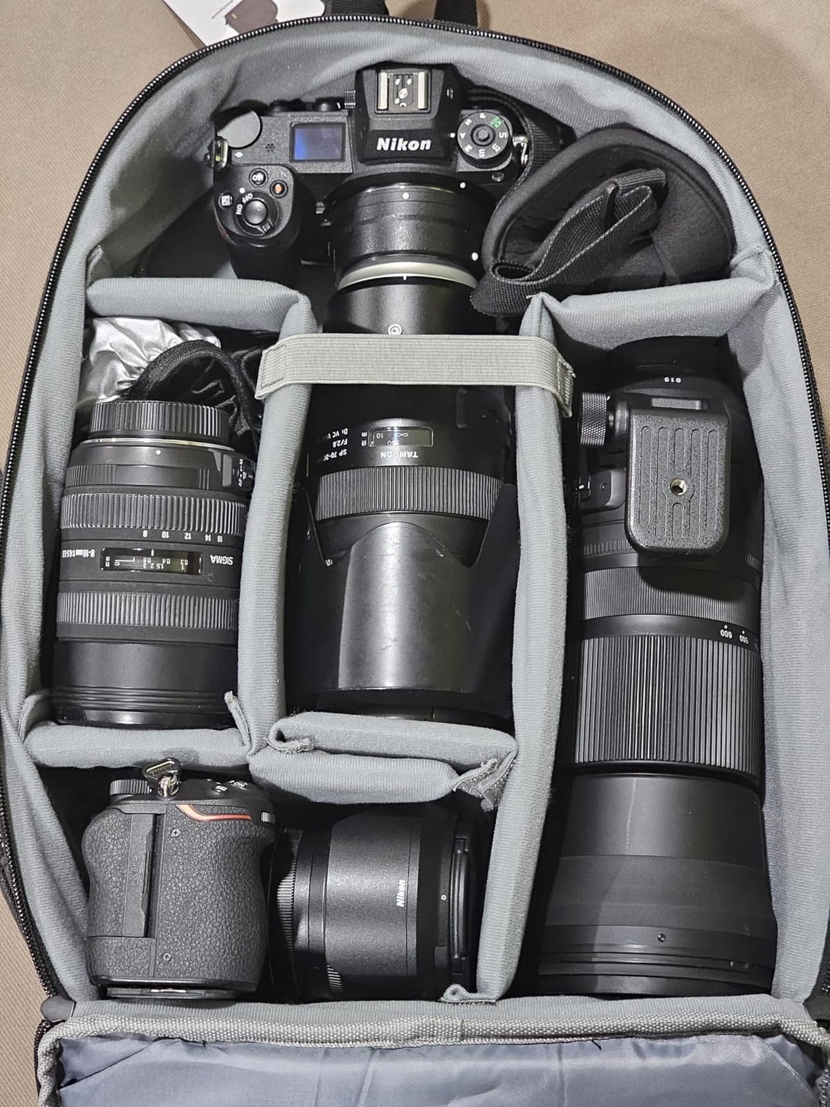 TARION Small Camera Backpack for Photographers Compact 12L Black TB-S customer photo 2
