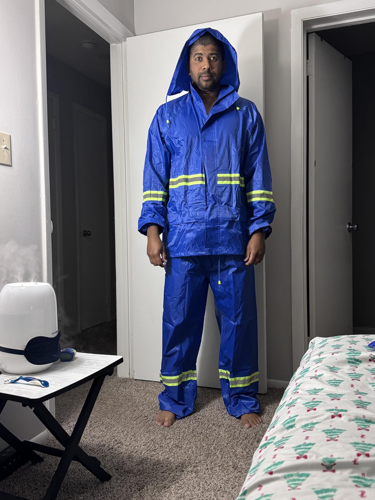 Rain Suits for Men Women Waterproof, Breathable Rain Coats with Eye-Catching Reflective Strip, Durable Rain Gear customer photo 2