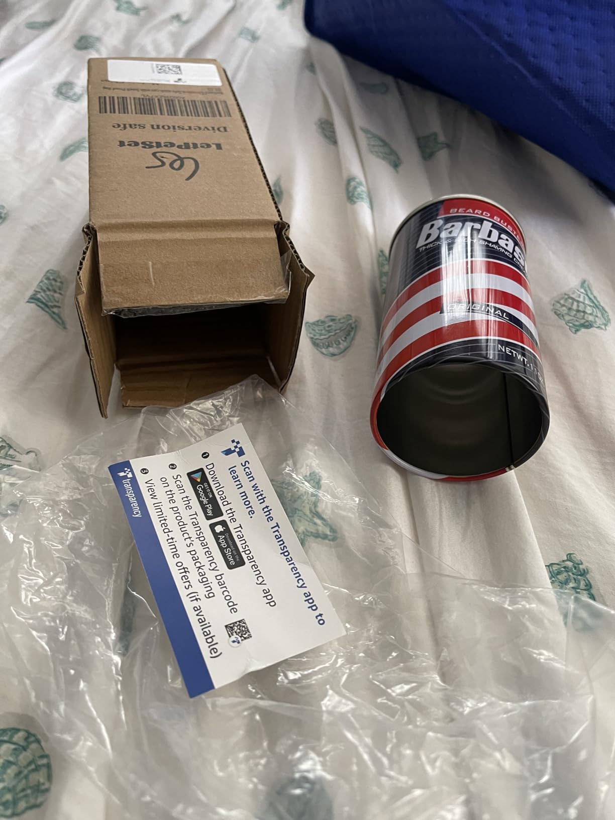 Barbasol Diversion Safe Stash Can with Food Grade Smell Proof Bag with Hidden Compartment for Keys, Cash and Valuables-Steel Material customer photo 1